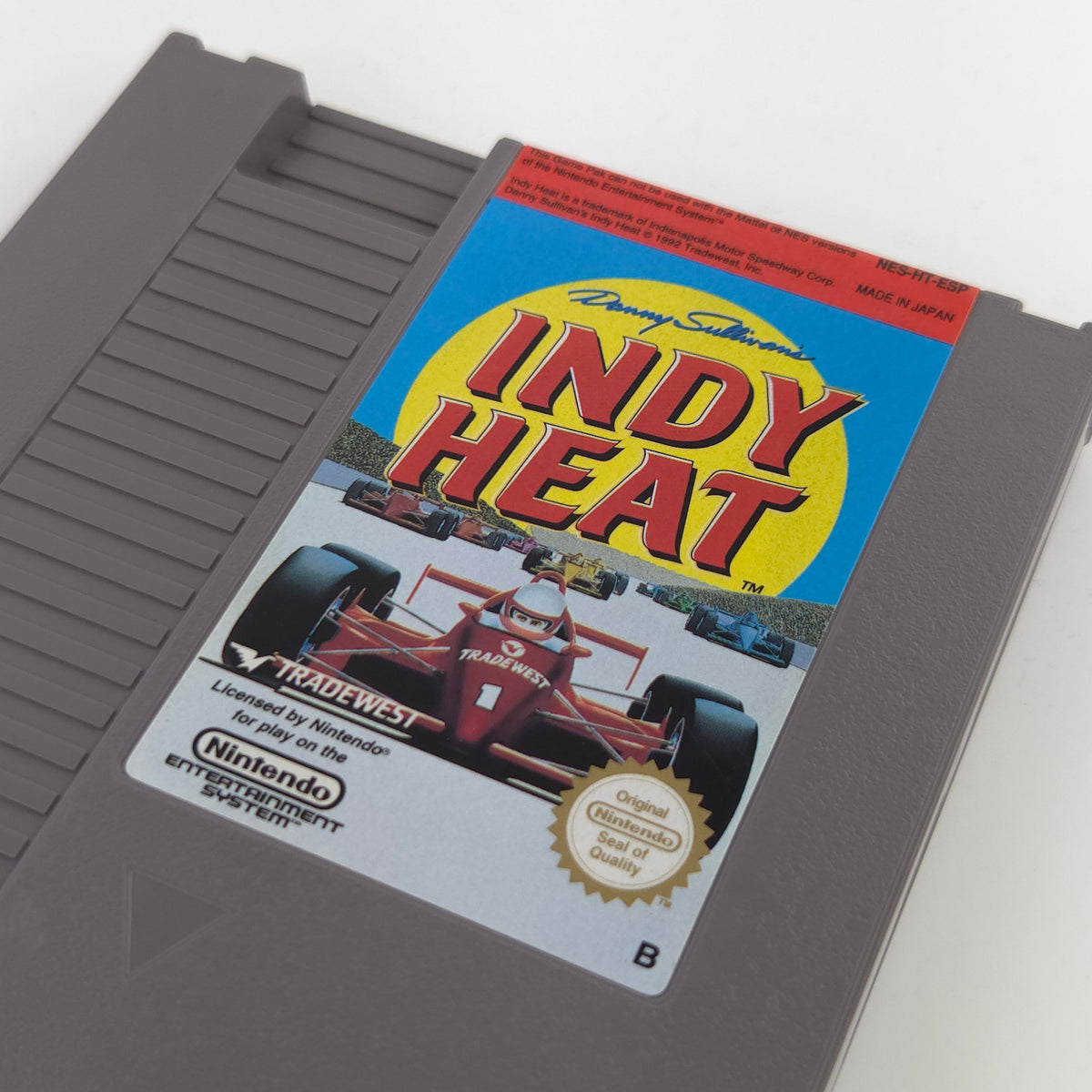 NES Spiel Danny Sullivans Indy Heat Modul Tradewest ESP