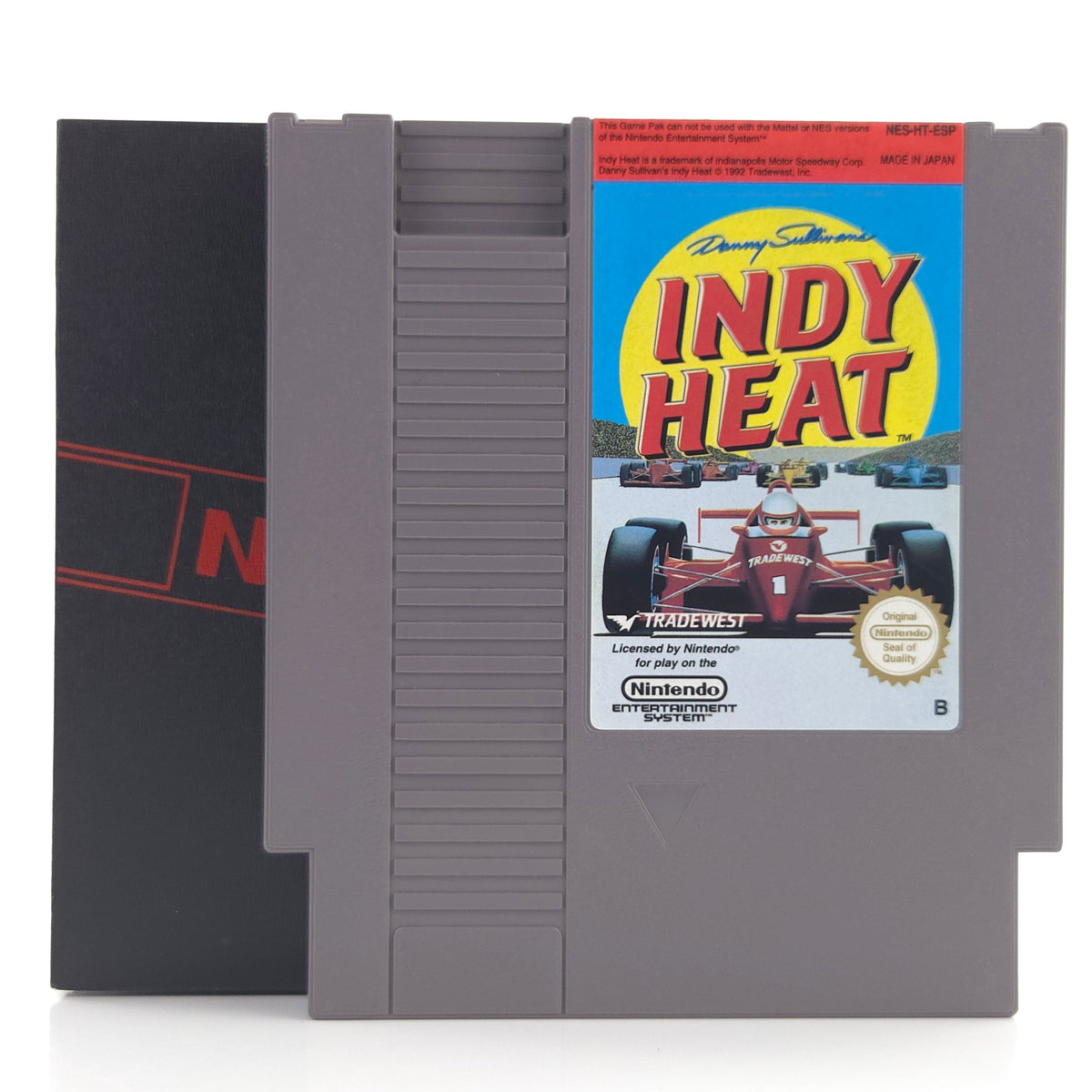 NES Spiel Danny Sullivans Indy Heat Modul Tradewest ESP