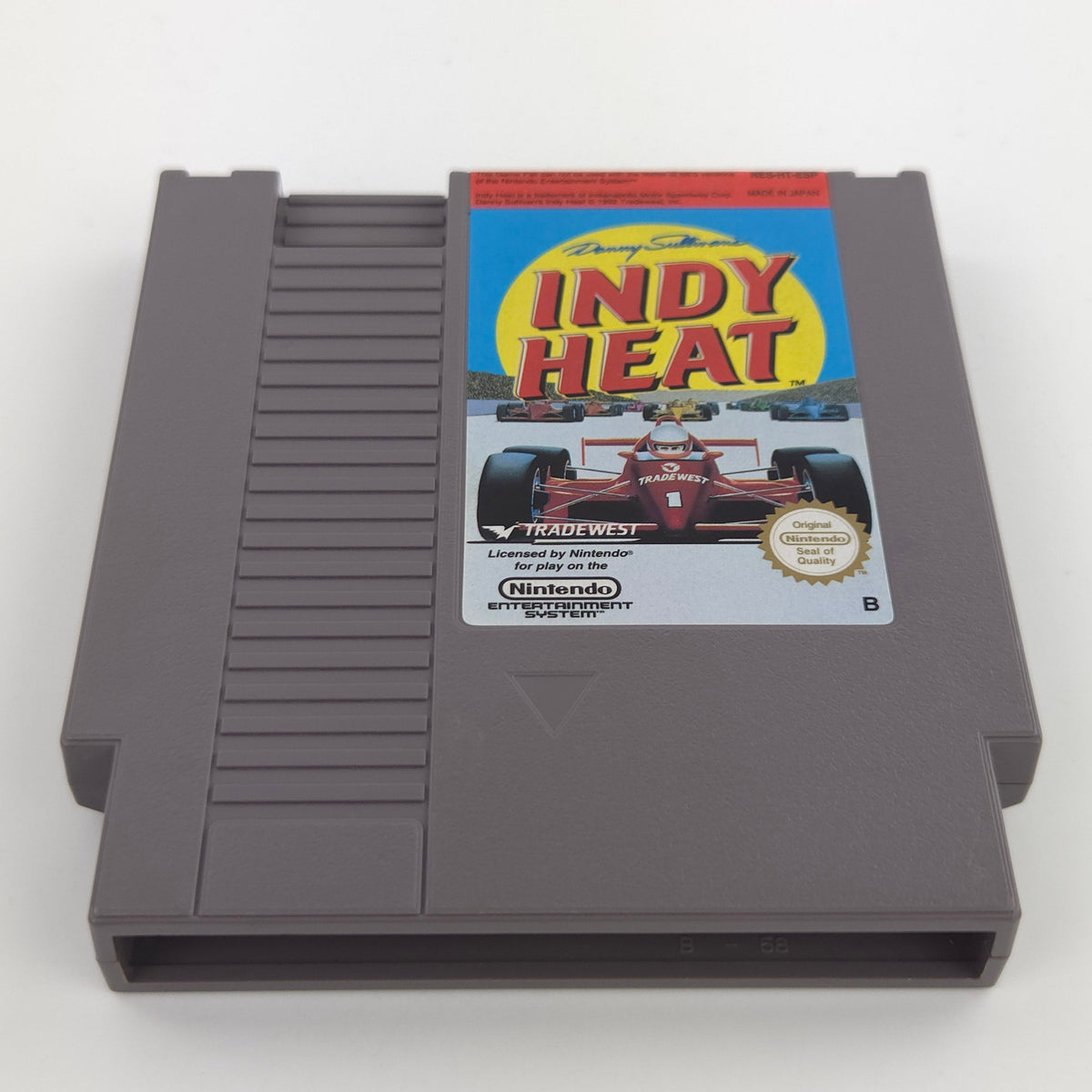 NES Spiel Danny Sullivans Indy Heat Modul Tradewest ESP