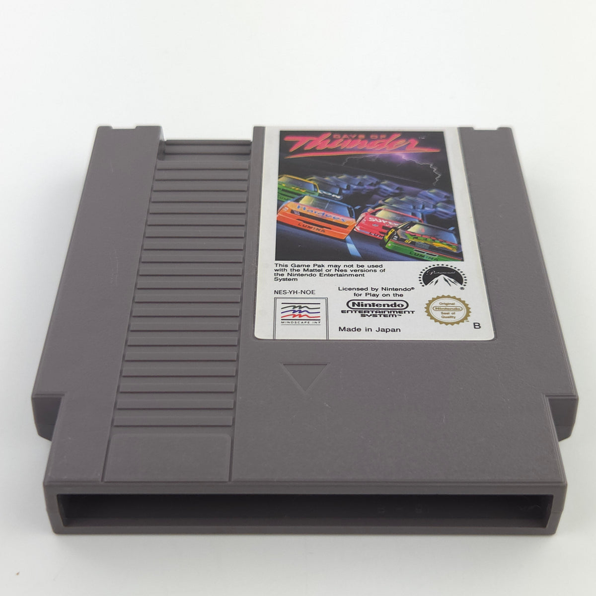 NES Spiel Days of Thunder Modul Schutzhülle PAL NOE