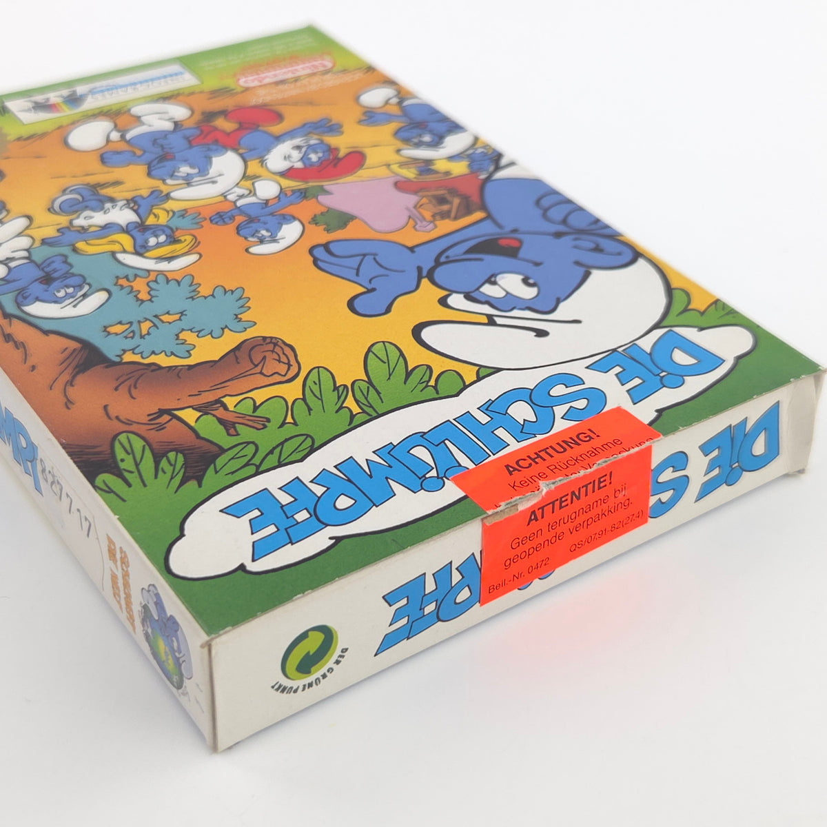 NES Spiel Die Schlümpfe Komplett OVP Poster NOE PAL B