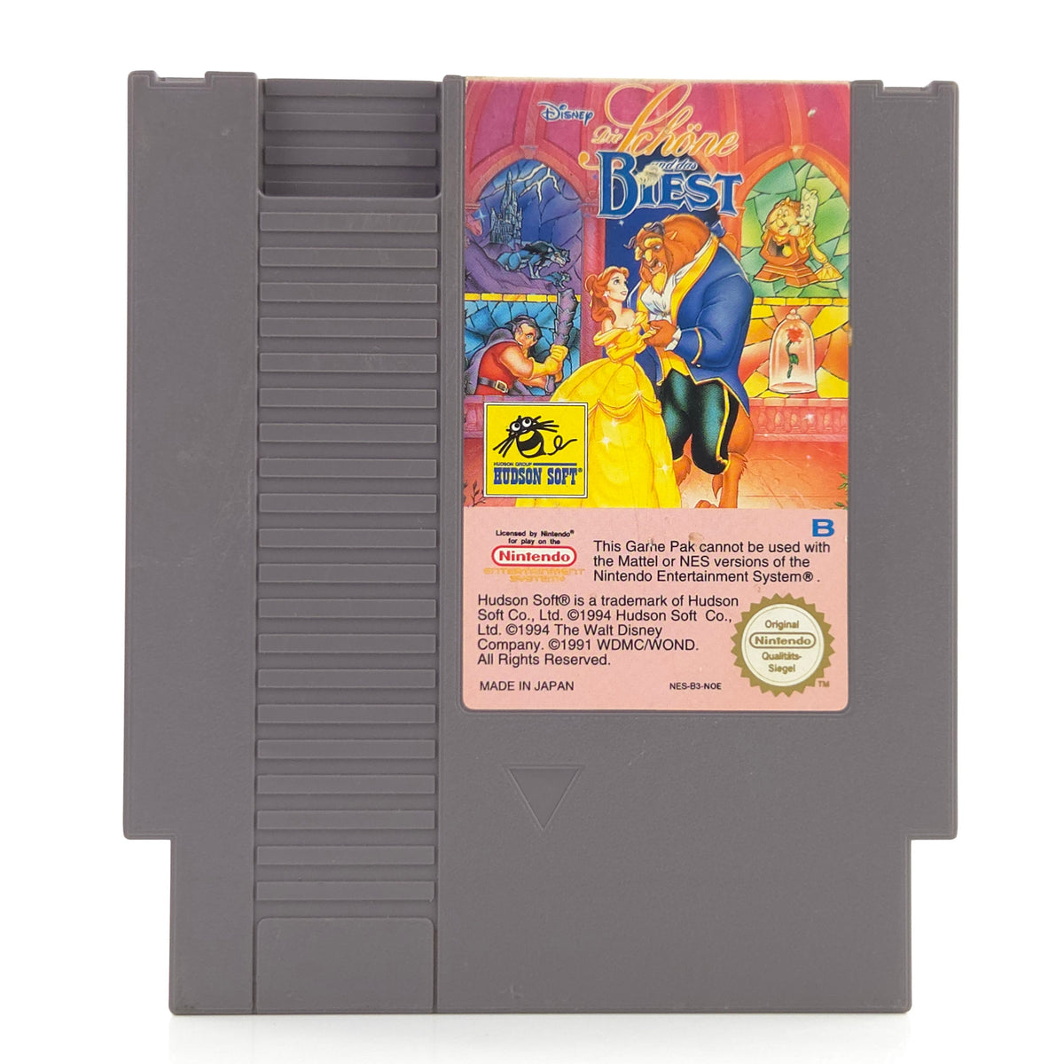 NES Spiel Die schöne und das Biest Modul Schutzhülle NOE