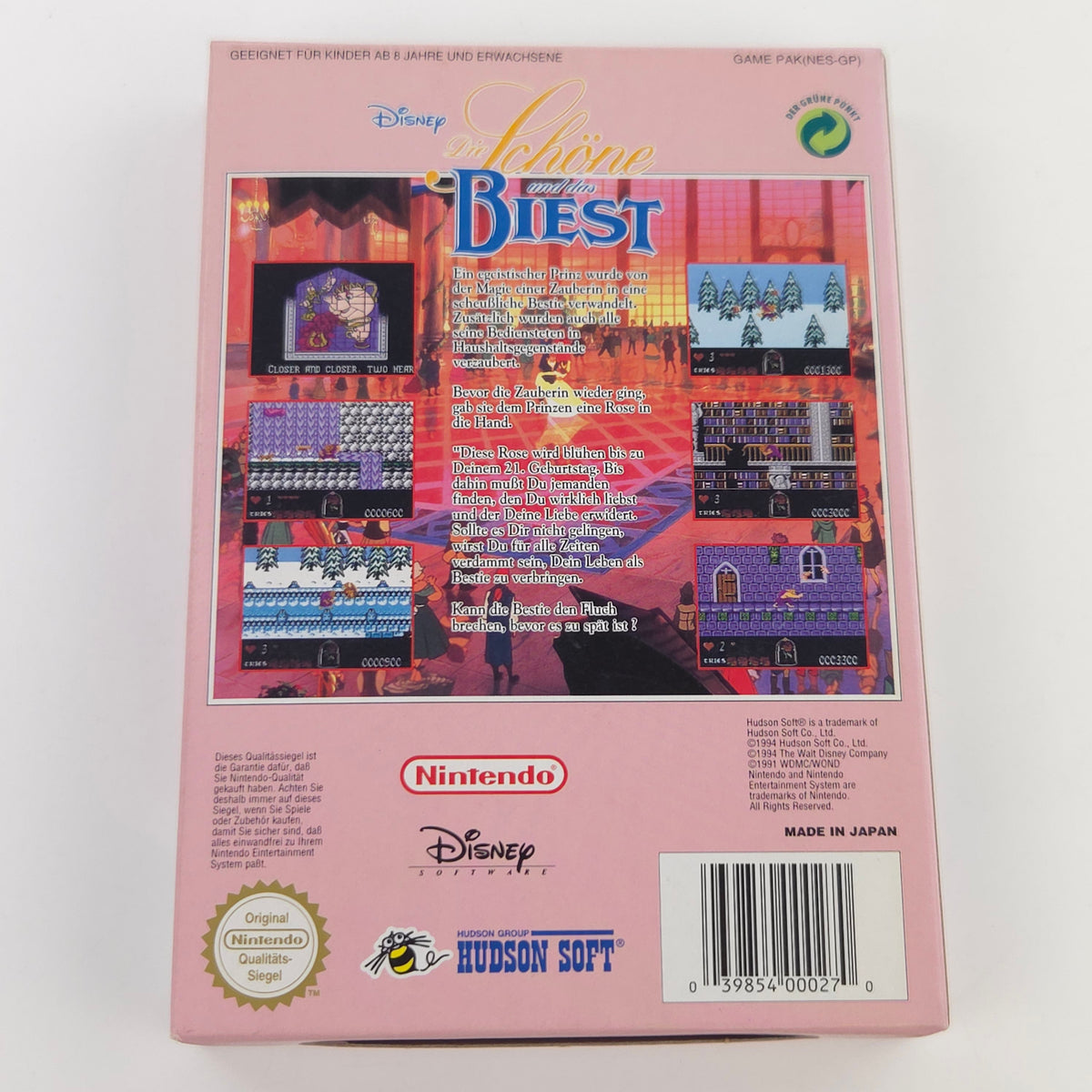 NES Spiel Disney Die Schöne und das Biest CIB nahezu neuwertig