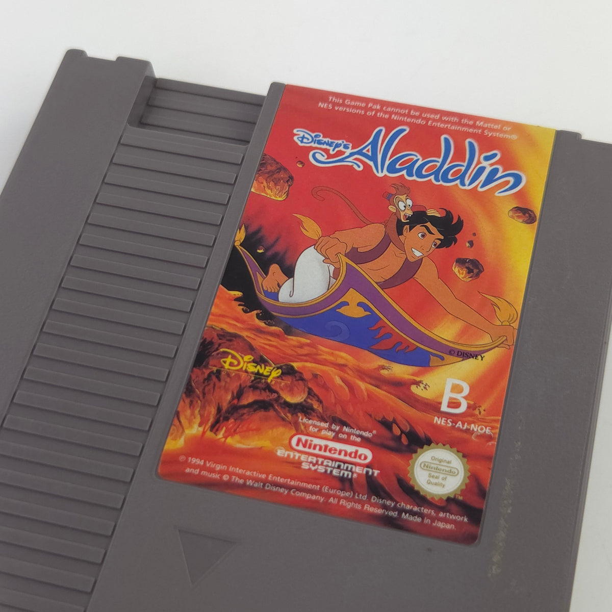 Nintendo NES Spiel Disneys Aladdin Modul Schutzhülle NOE