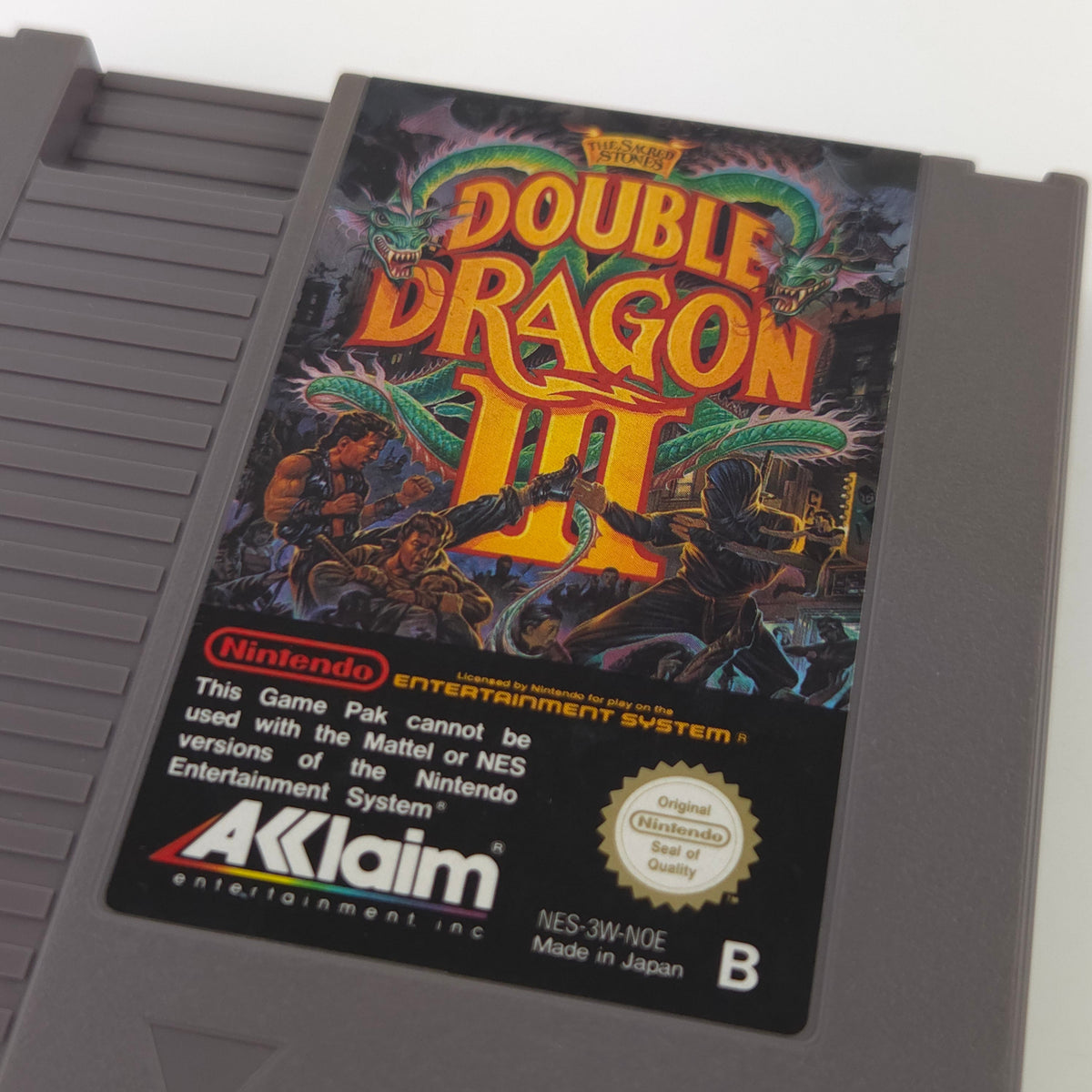 NES Spiel Double Dragon III Modul Acclaim PAL NOE