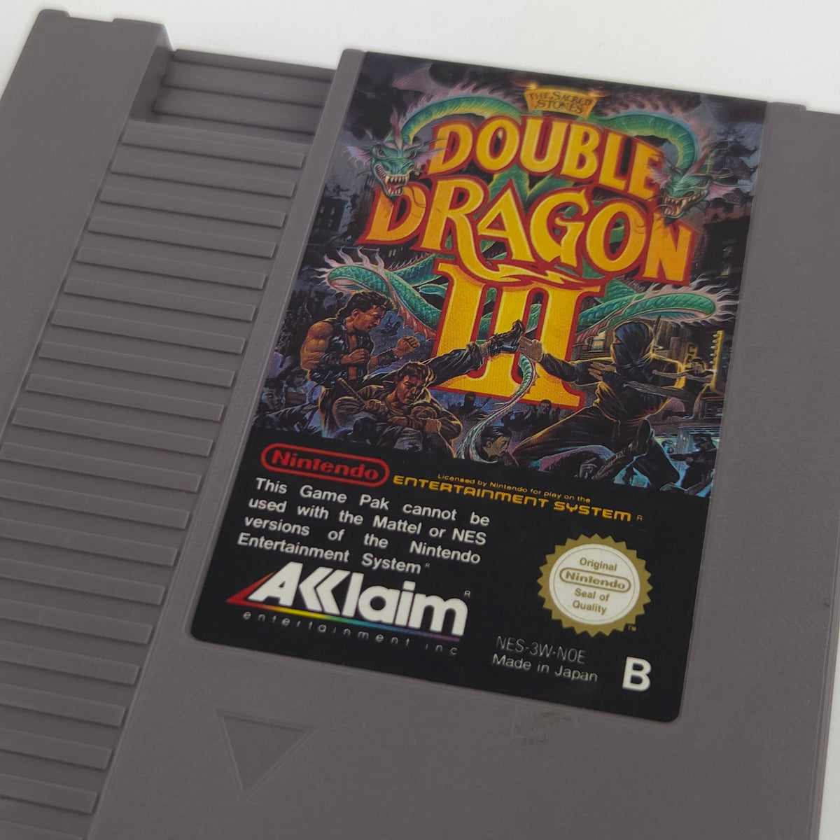 Nintendo NES Spiel Double Dragon III Modul Schutzhülle