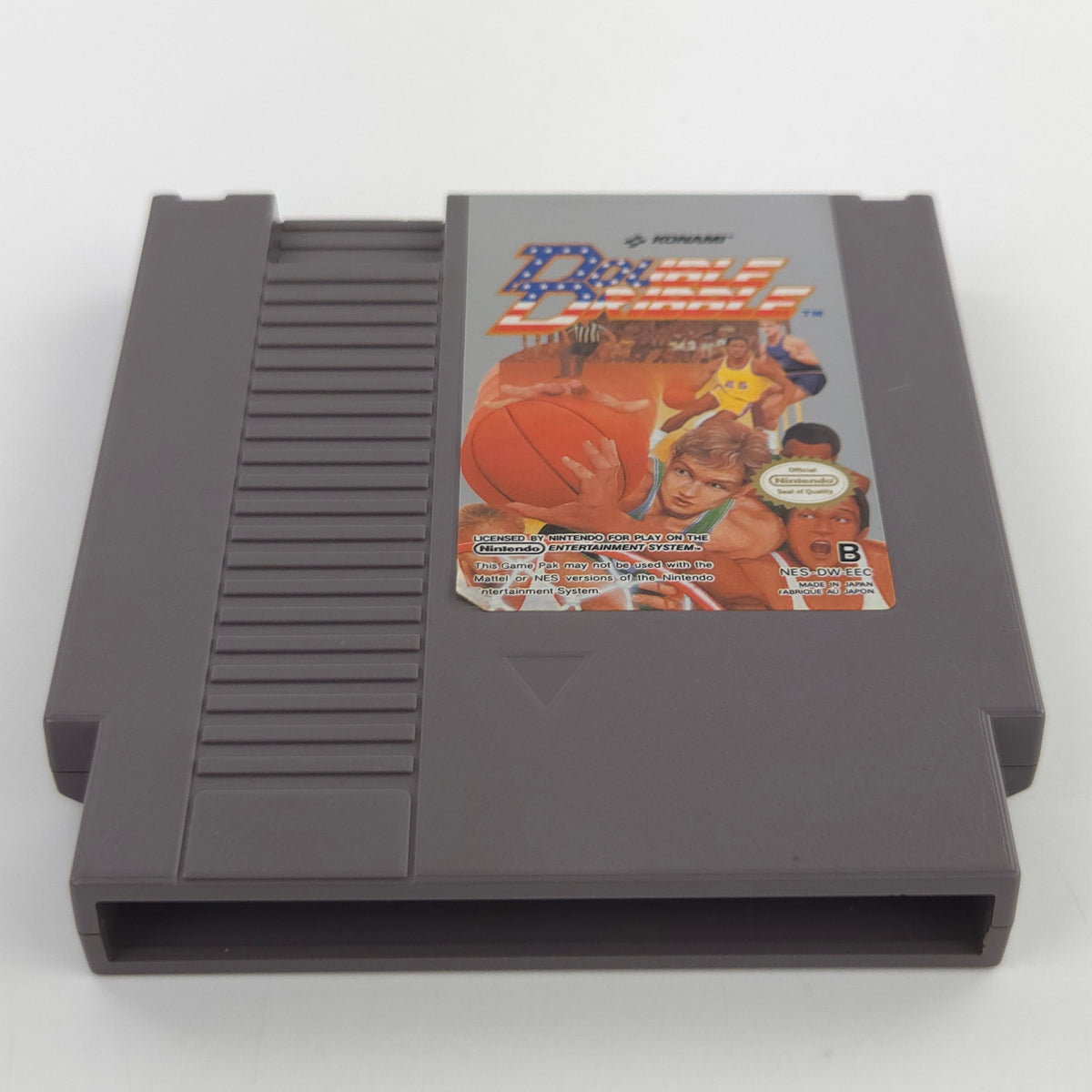 NES Spiel Double Dribble Modul Schutzhülle Konami PAL