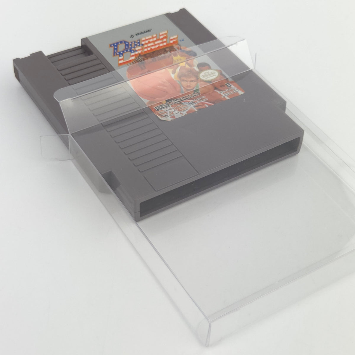 NES Spiel Double Dribble Modul Schutzhülle Konami PAL