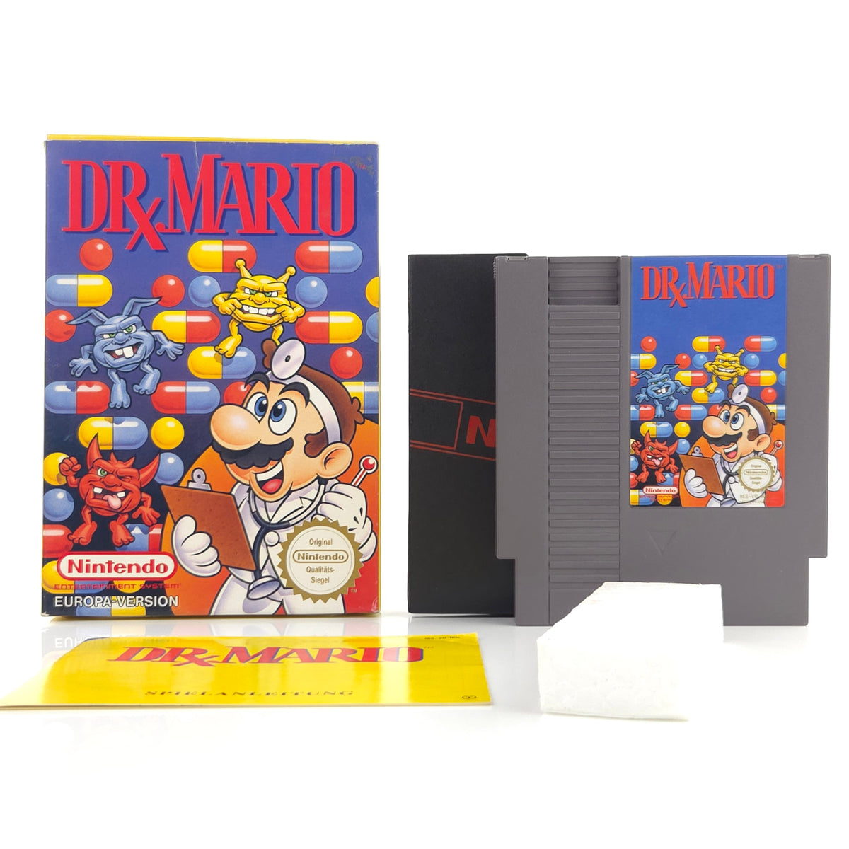 Nintendo NES Spiel DR. Mario Modul Anleitung OVP PAL NOE