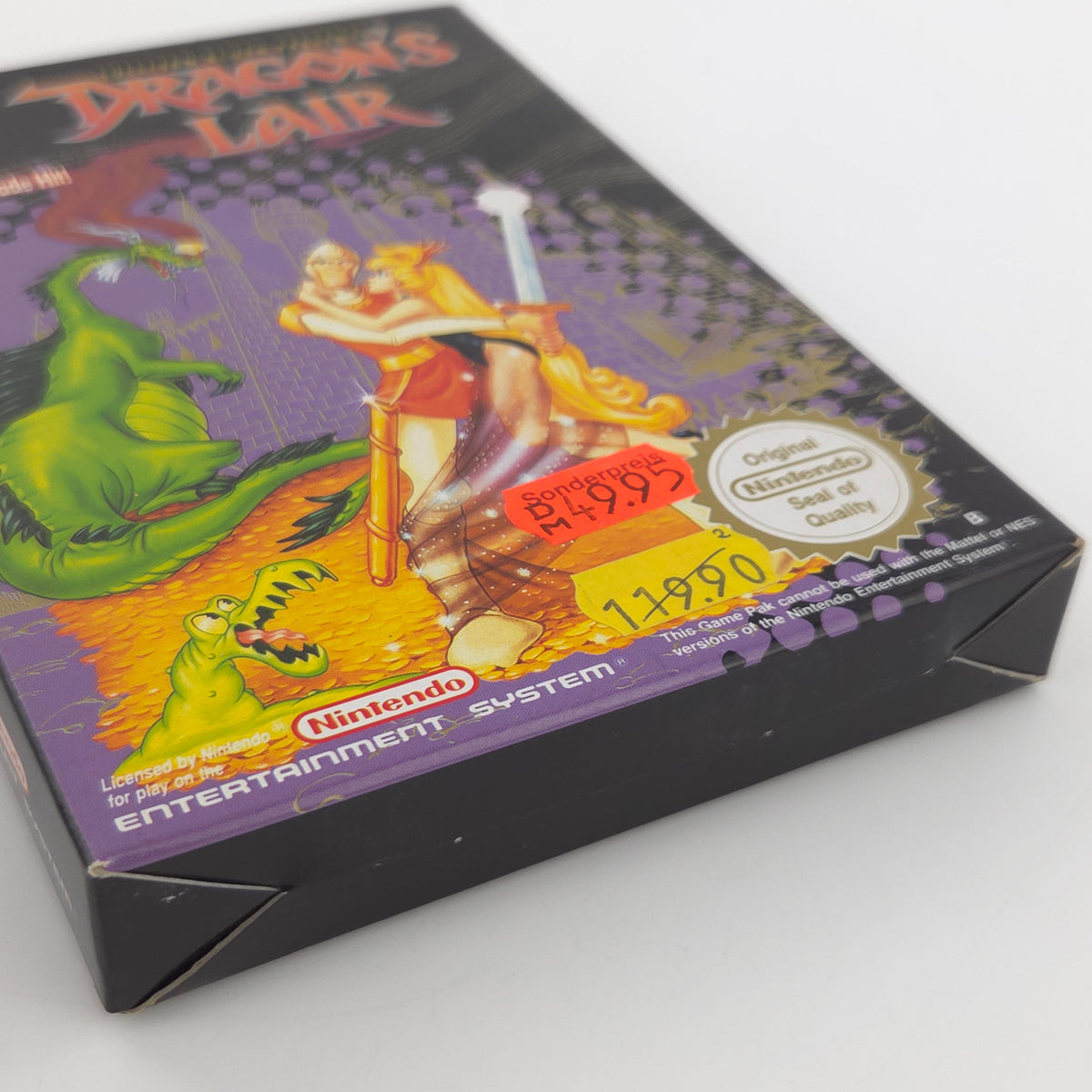 Nintendo NES Spiel Dragons Lair nahezu neuwertig CIB