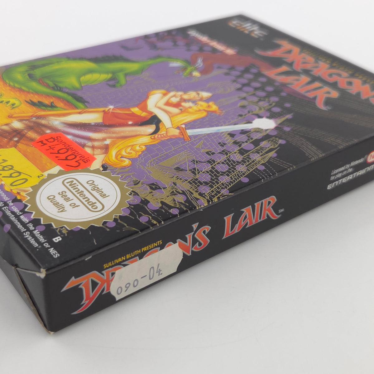 Nintendo NES Spiel Dragons Lair nahezu neuwertig CIB