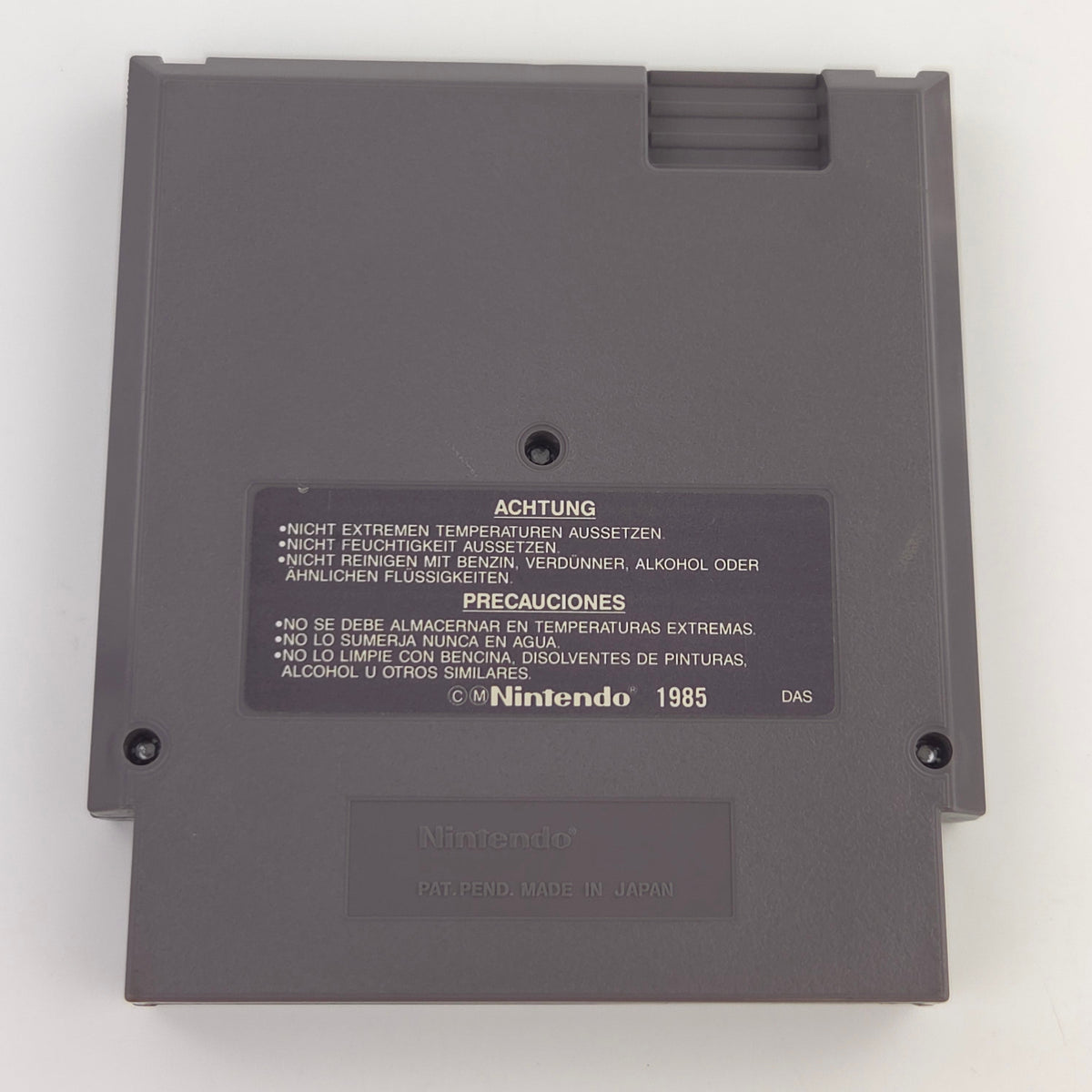 Nintendo NES Spiel Dragons Lair Modul Schuber PAL NOE