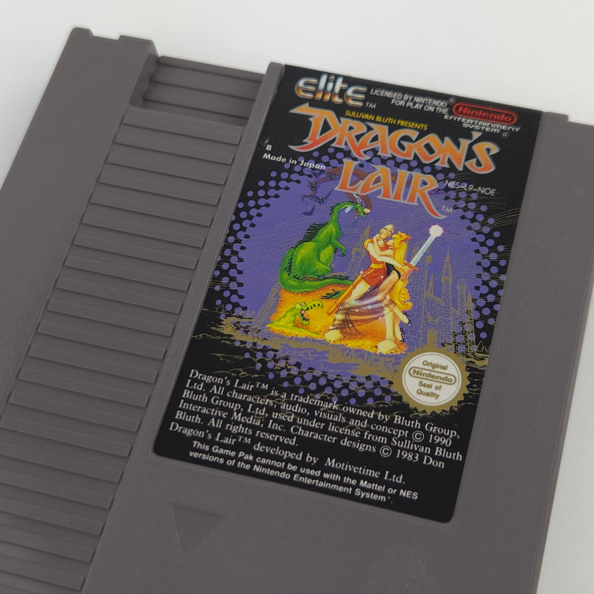Nintendo NES Spiel Dragons Lair Modul Schutzhülle NOE