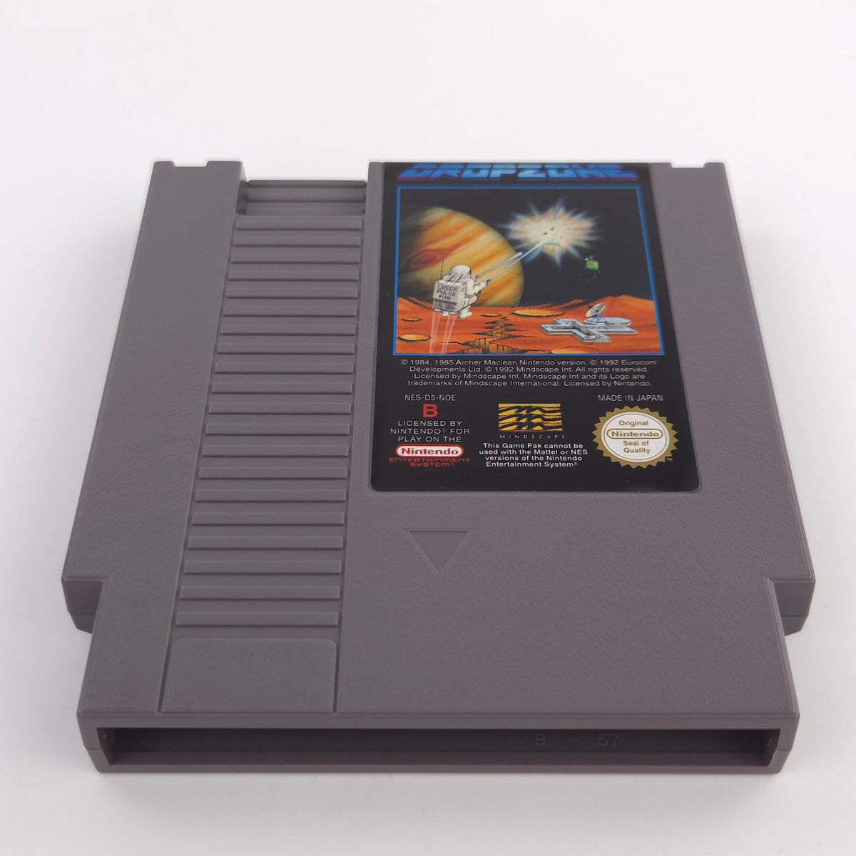 NES Spiel Dropzone Modul Schuber Mindscape PAL NOE