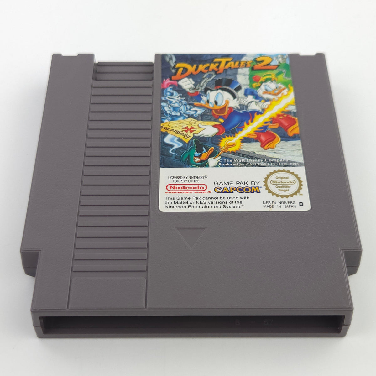 Nintendo NES Spiel Duck Tales 2 Modul Schutzhülle PAL
