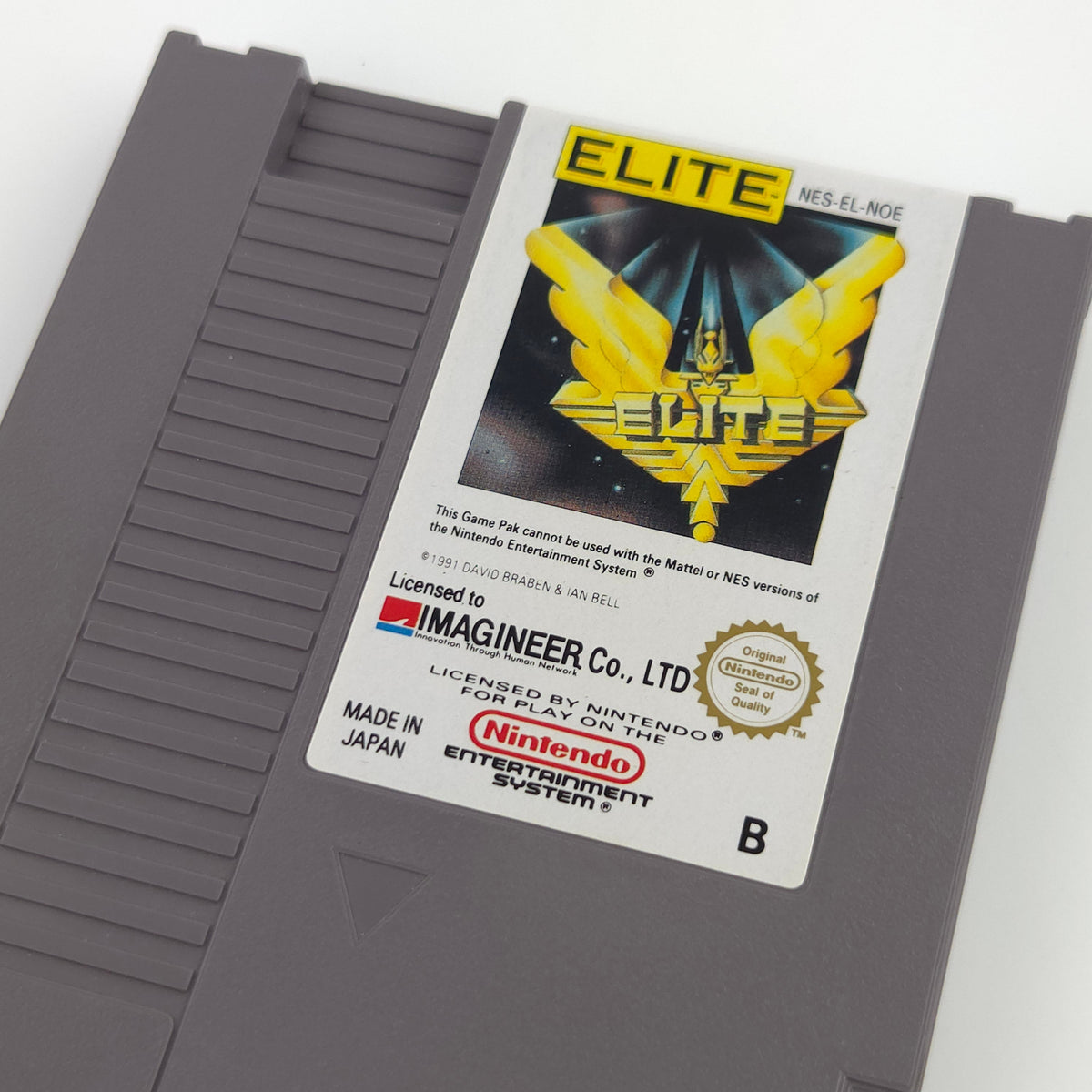 Nintendo NES Spiel Elite Modul Schutzhülle PAL B NOE
