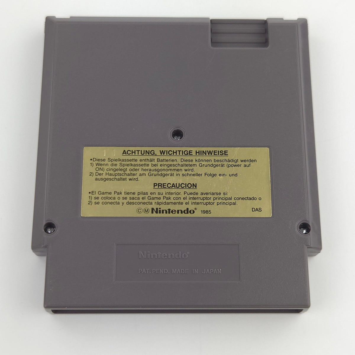 Nintendo NES Spiel Elite Modul Schutzhülle PAL B NOE