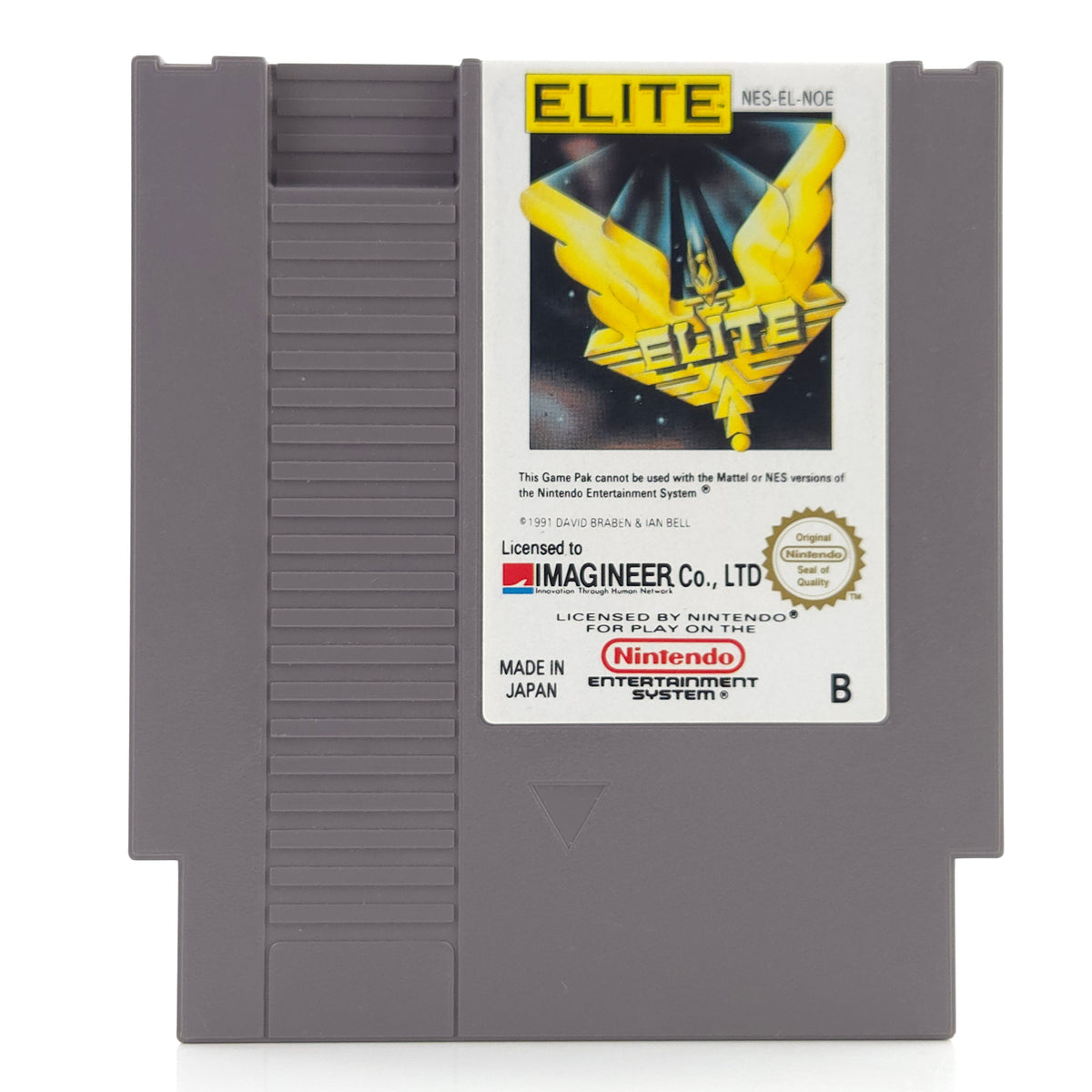 Nintendo NES Spiel Elite Modul Schutzhülle PAL B NOE