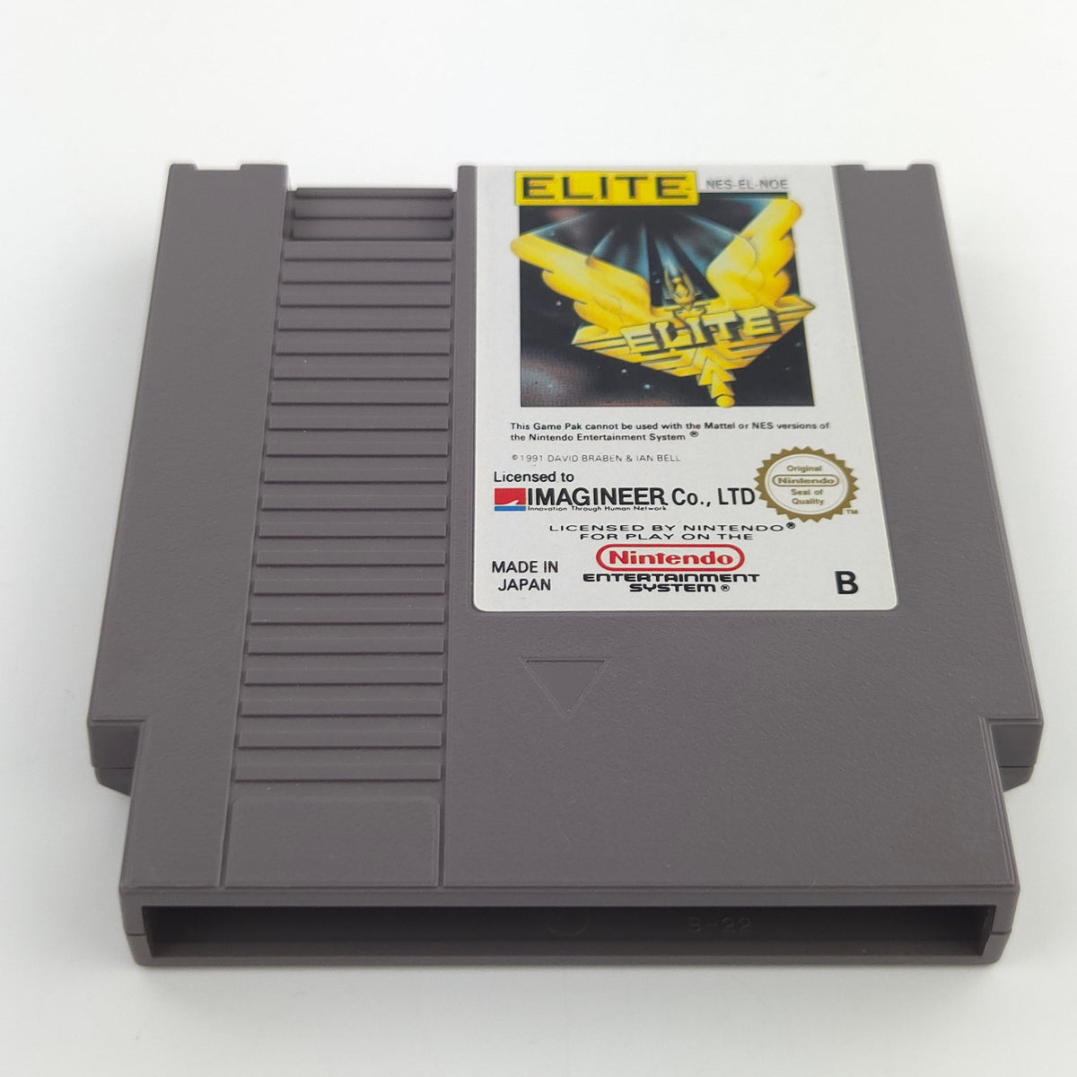 Nintendo NES Spiel Elite Modul Schutzhülle PAL B NOE