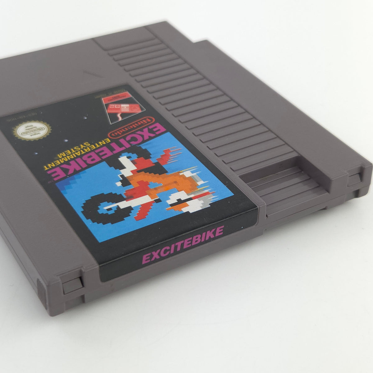 Nintendo NES Spiel Excitebike Modul Schutzhülle PAL NOE