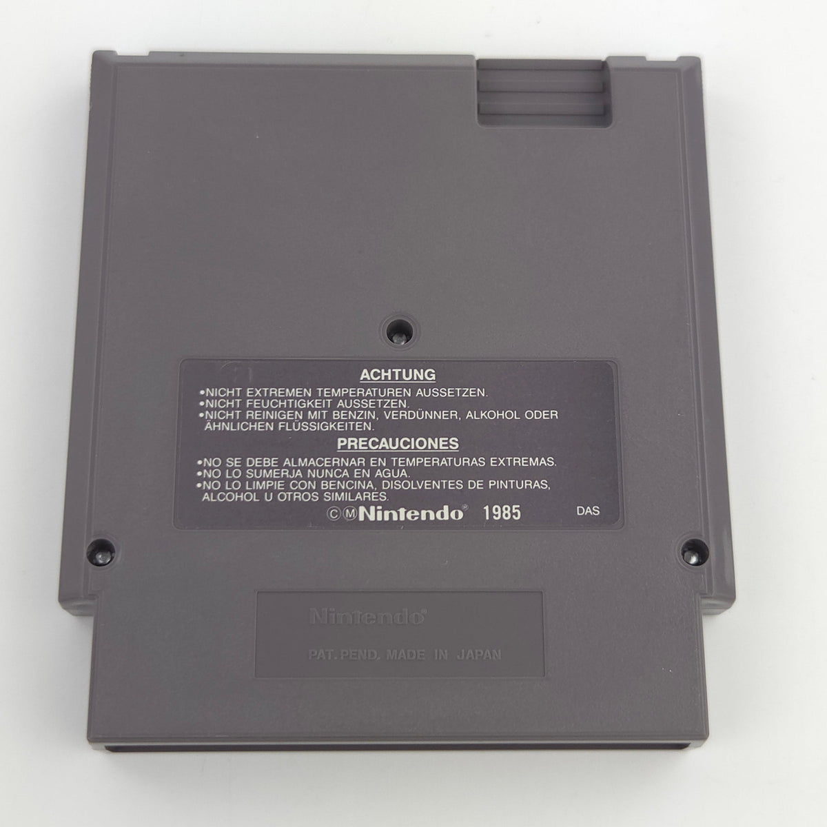 Nintendo NES Spiel Excitebike Modul Schutzhülle PAL NOE