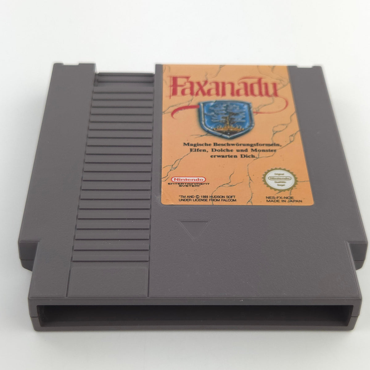 Nintendo NES Spiel Faxanadu Modul Schutzhülle PAL NOE