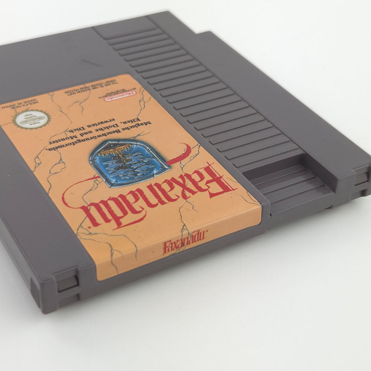 Nintendo NES Spiel Faxanadu Modul Schutzhülle PAL NOE