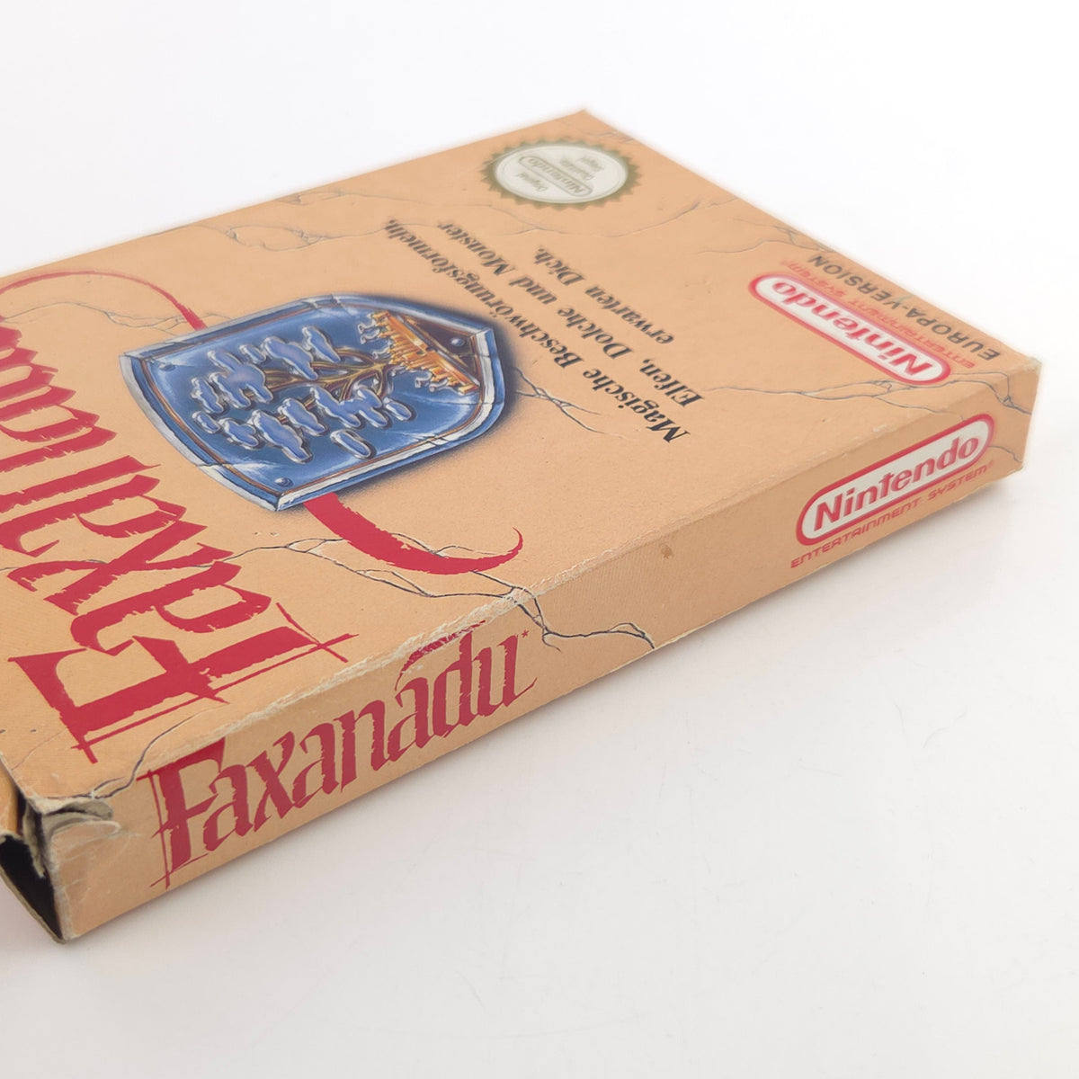 Nintendo NES Spiel Faxanadu OVP Anleitung Modul NOE PAL