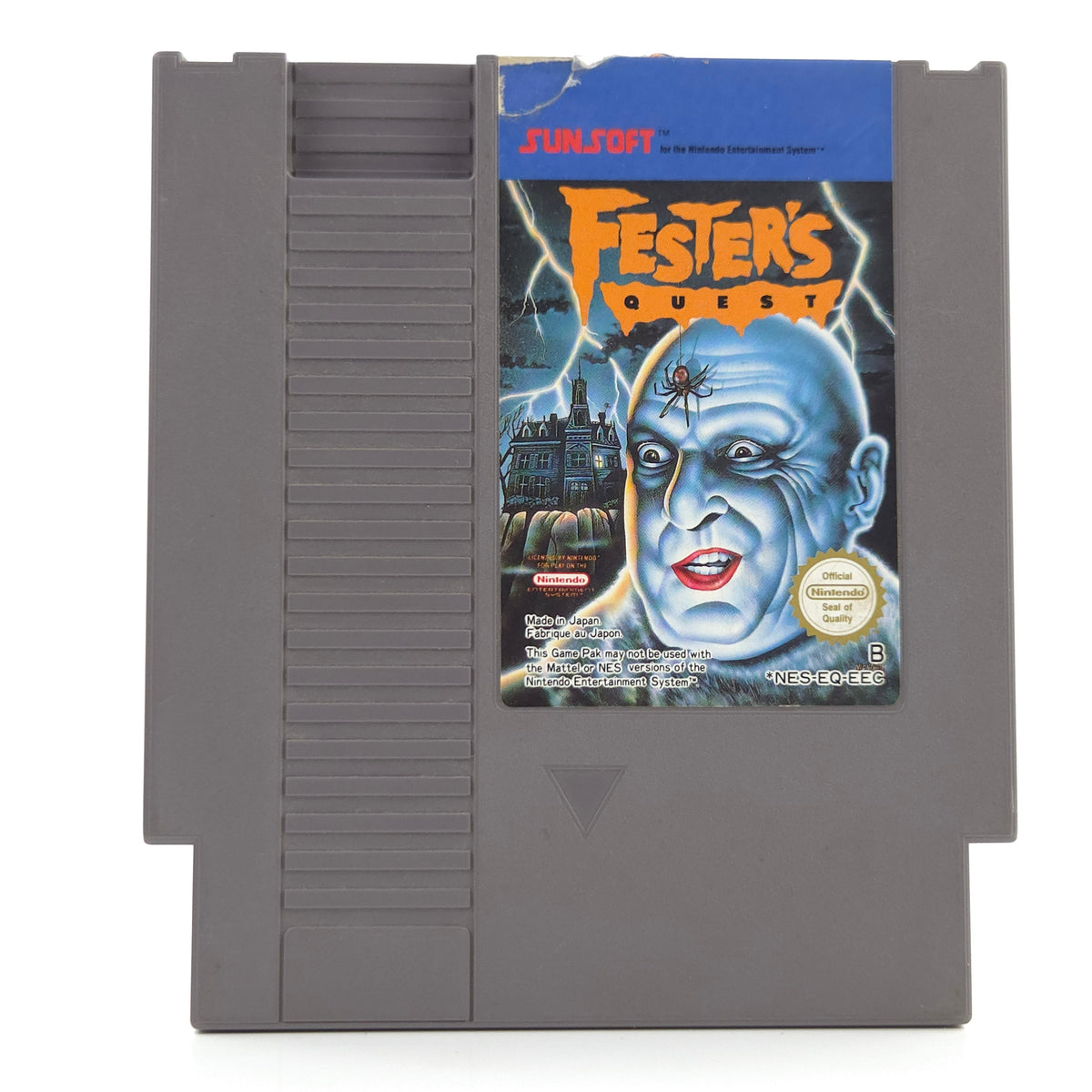 Nintendo NES Spiel Festers Quest Modul Schutzhülle EEC