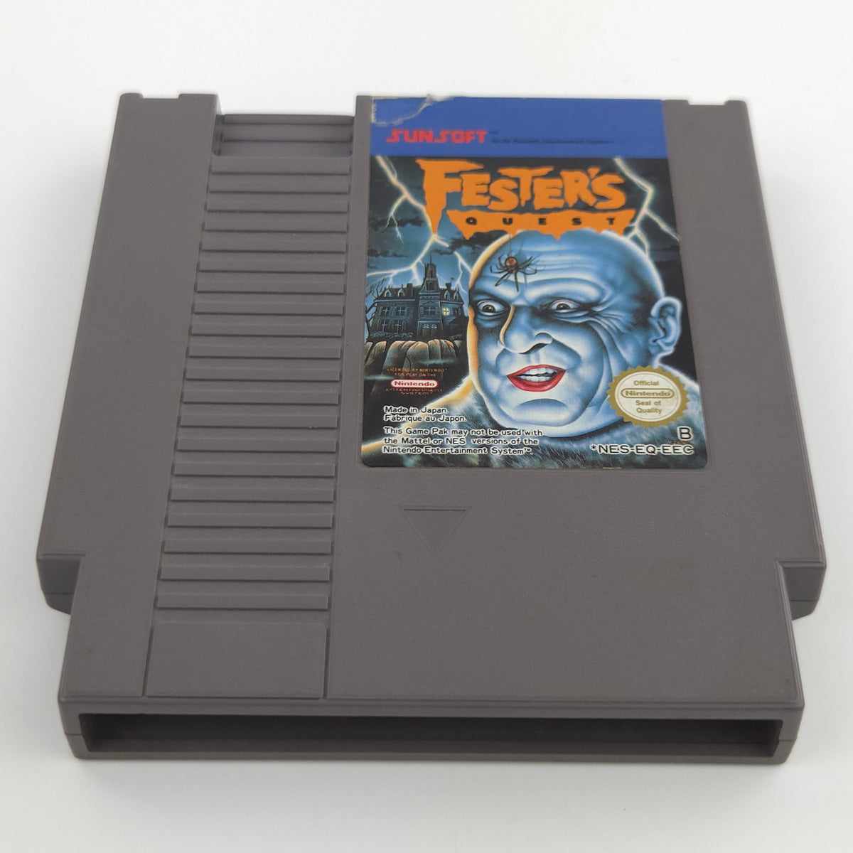 Nintendo NES Spiel Festers Quest Modul Schutzhülle EEC