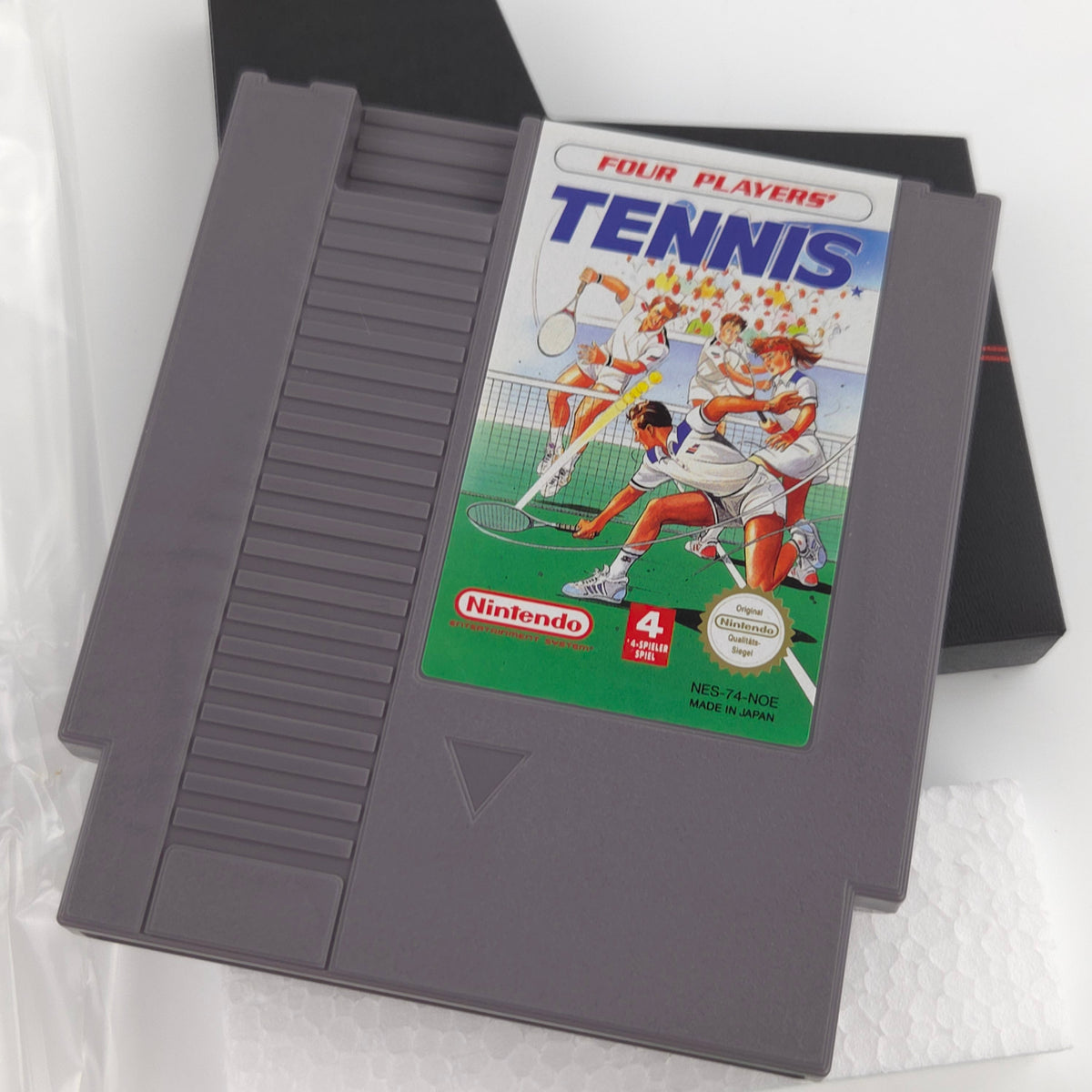 Nintendo NES Spiel Four Players Tennis CIB OVP