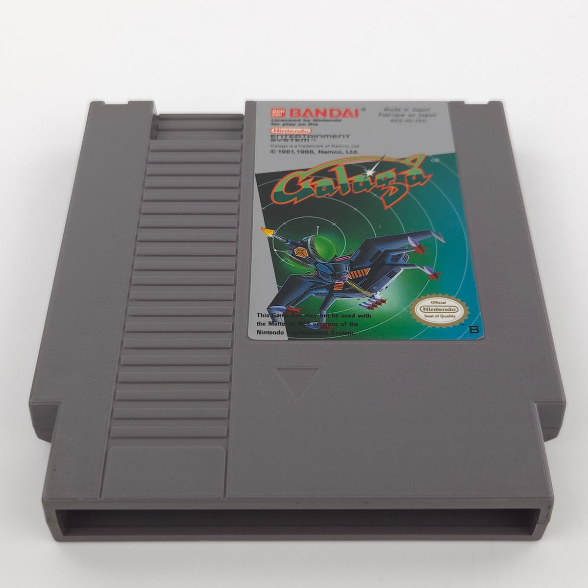Nintendo NES Spiel Galaga Modul Schuber Bandai PAL-B EEC