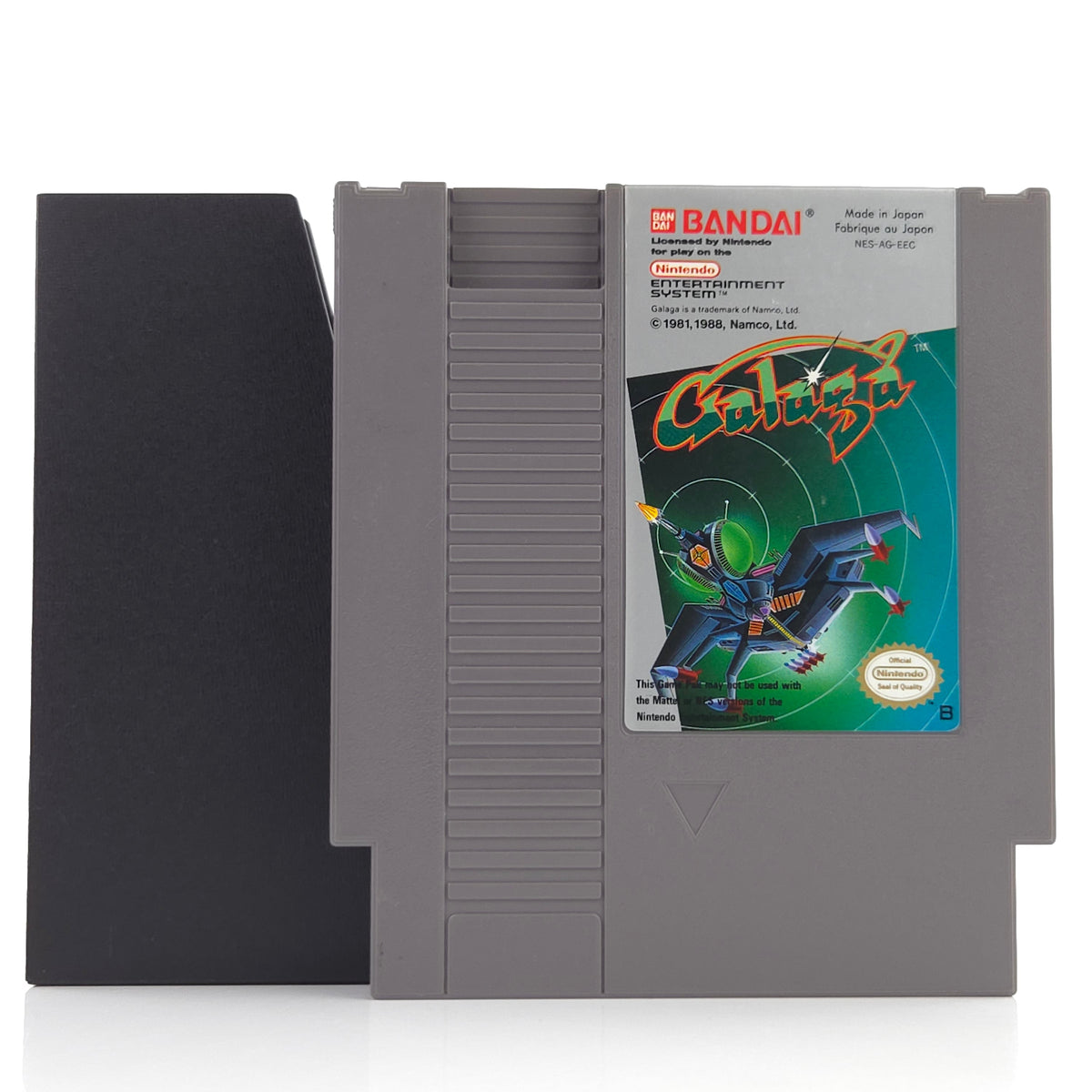 Nintendo NES Spiel Galaga Modul Schuber Bandai PAL-B EEC