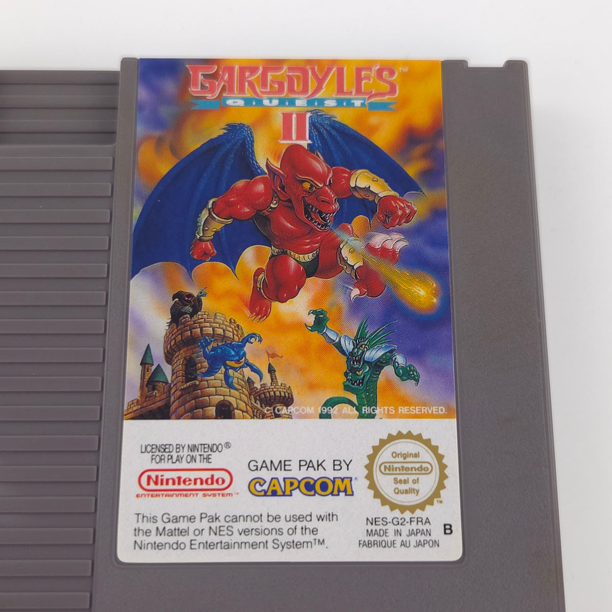 NES Spiel Gargoyles Quest II Modul Schuber PAL B FRA