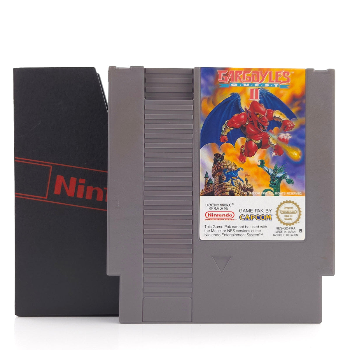NES Spiel Gargoyles Quest II Modul Schuber PAL B FRA