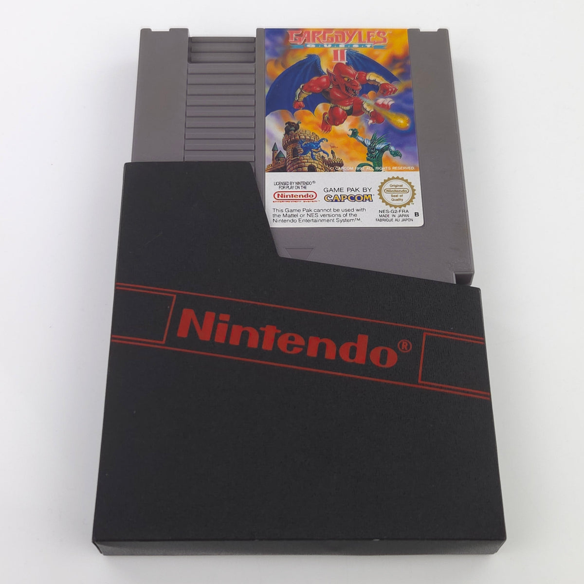 NES Spiel Gargoyles Quest II Modul Schuber PAL B FRA