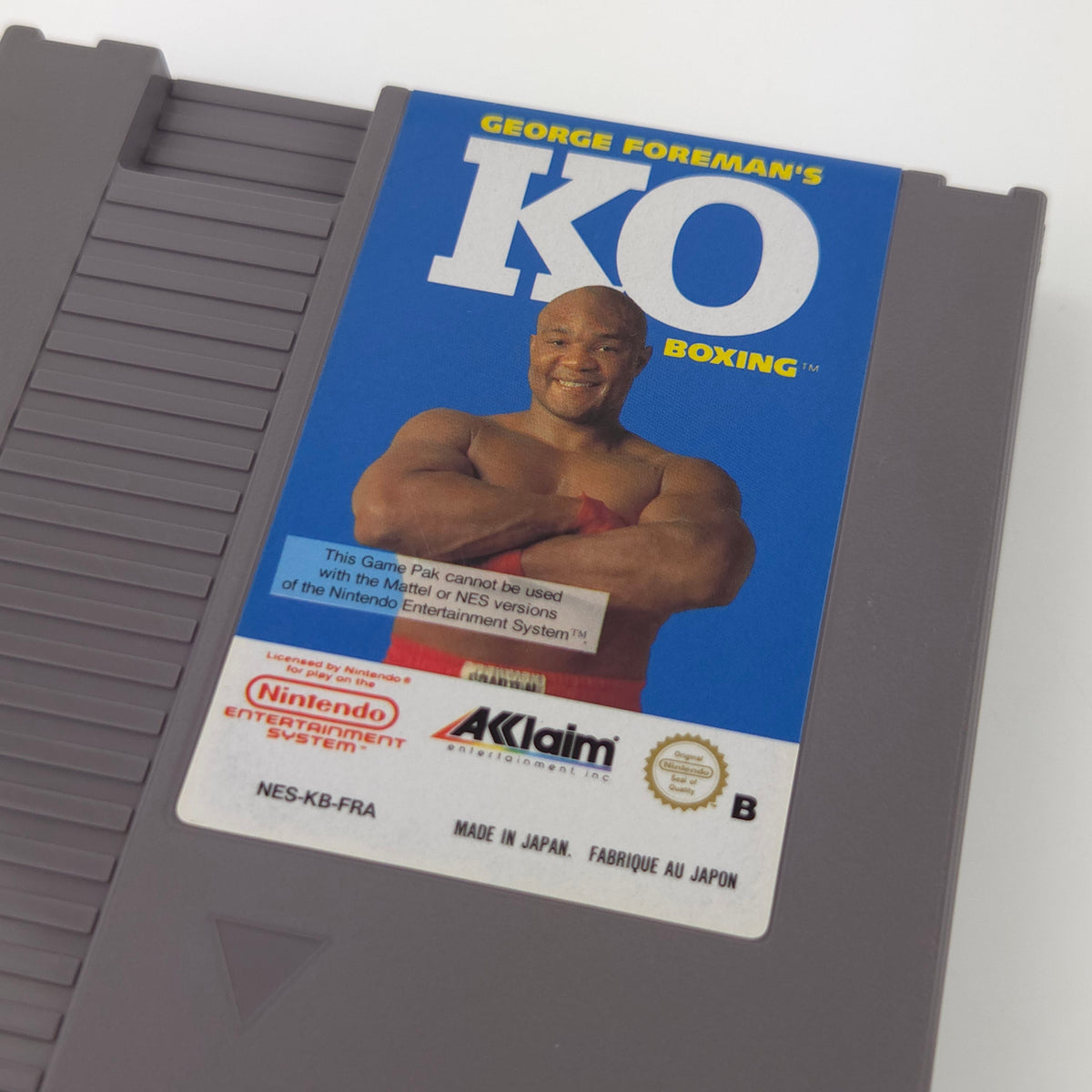 NES Spiel George Foremans KO Boxing Modul PAL FRA