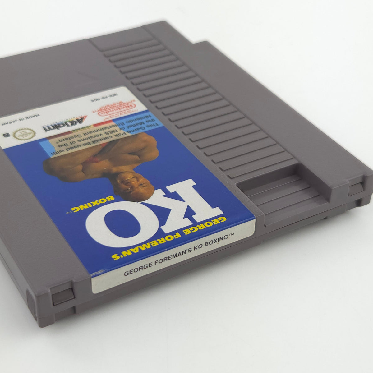 NES Spiel George Foremans KO Boxing Modul Schutzhülle