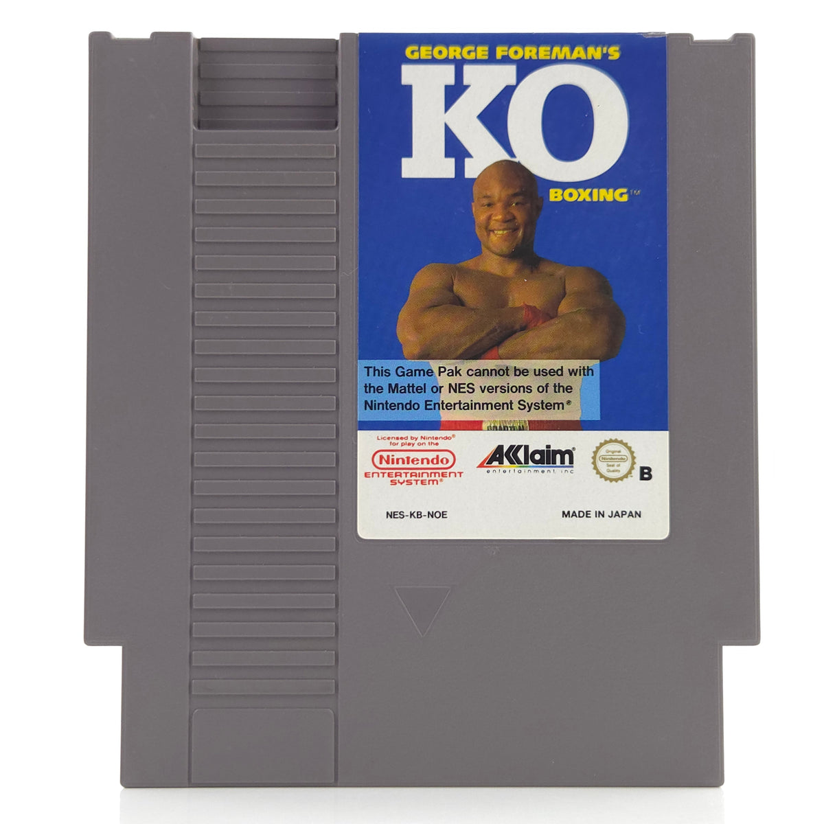 NES Spiel George Foremans KO Boxing Modul Schutzhülle