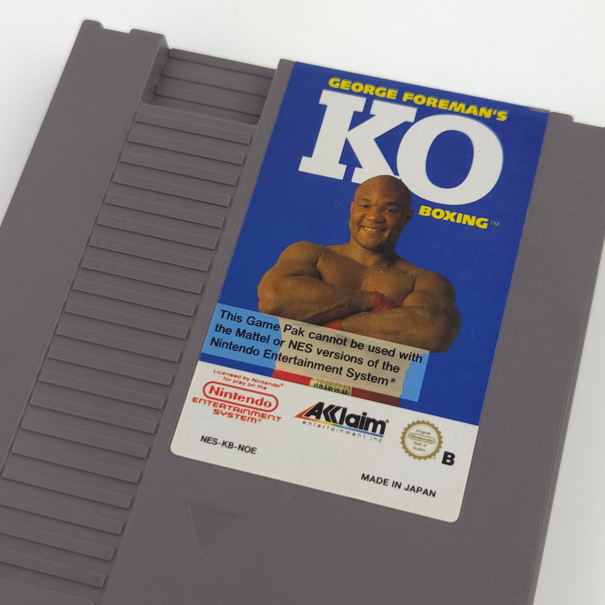 NES Spiel George Foremans KO Boxing Modul Schutzhülle