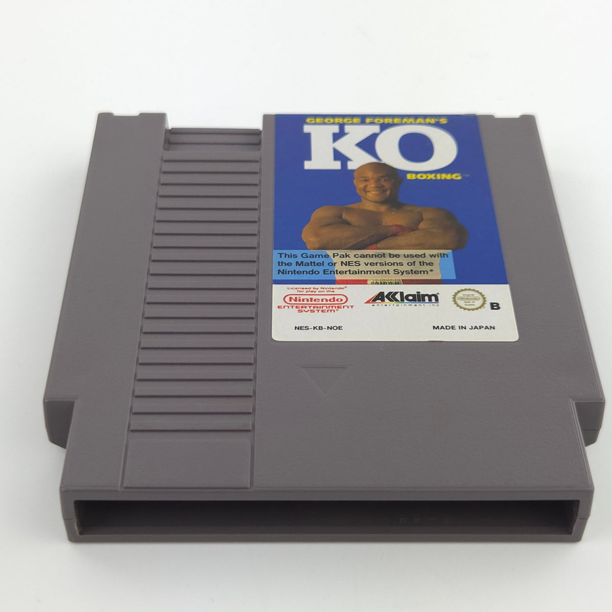 NES Spiel George Foremans KO Boxing Modul Schutzhülle