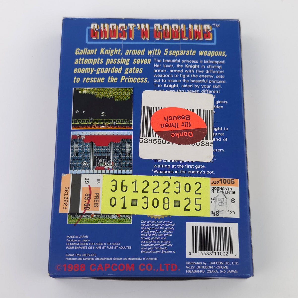 Nintendo NES Spiel – Ghosts N Goblins (OVP PAL)