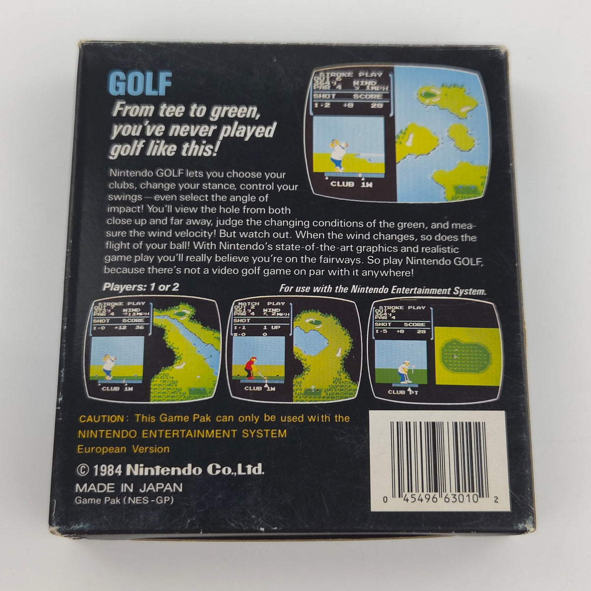 Nintendo NES Spiel: GOLF - Modul Anleitung OVP Bienengräber (European Version)