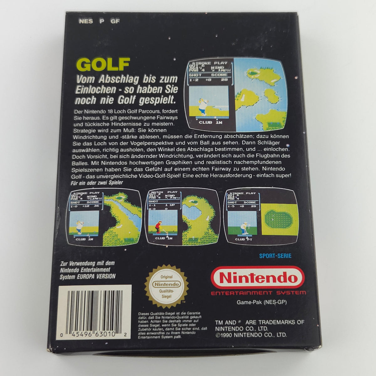 Nintendo Entertainment System Spiel – Golf Sport-Serie OVP PAL
