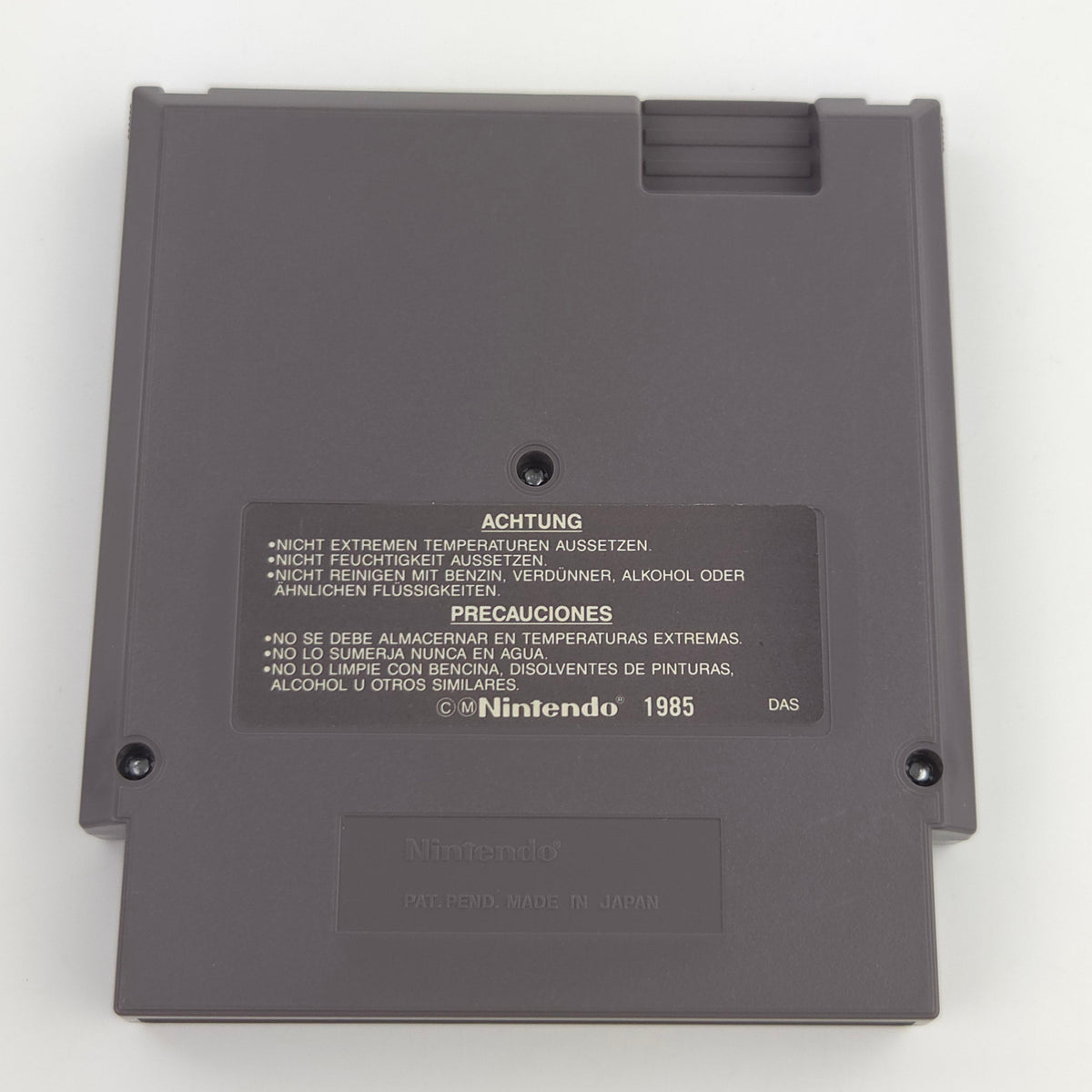Nintendo NES Spiel Hammerin Harry Modul Schutzhülle PAL