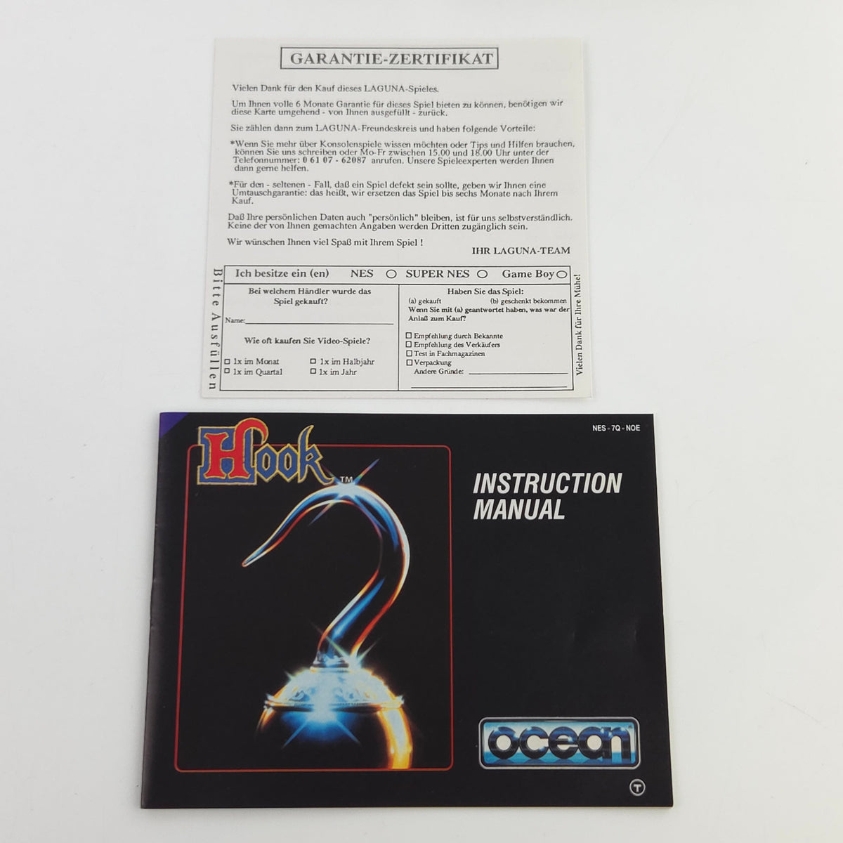 Nintendo NES Spiel HOOK CIB nahezu neuwertig