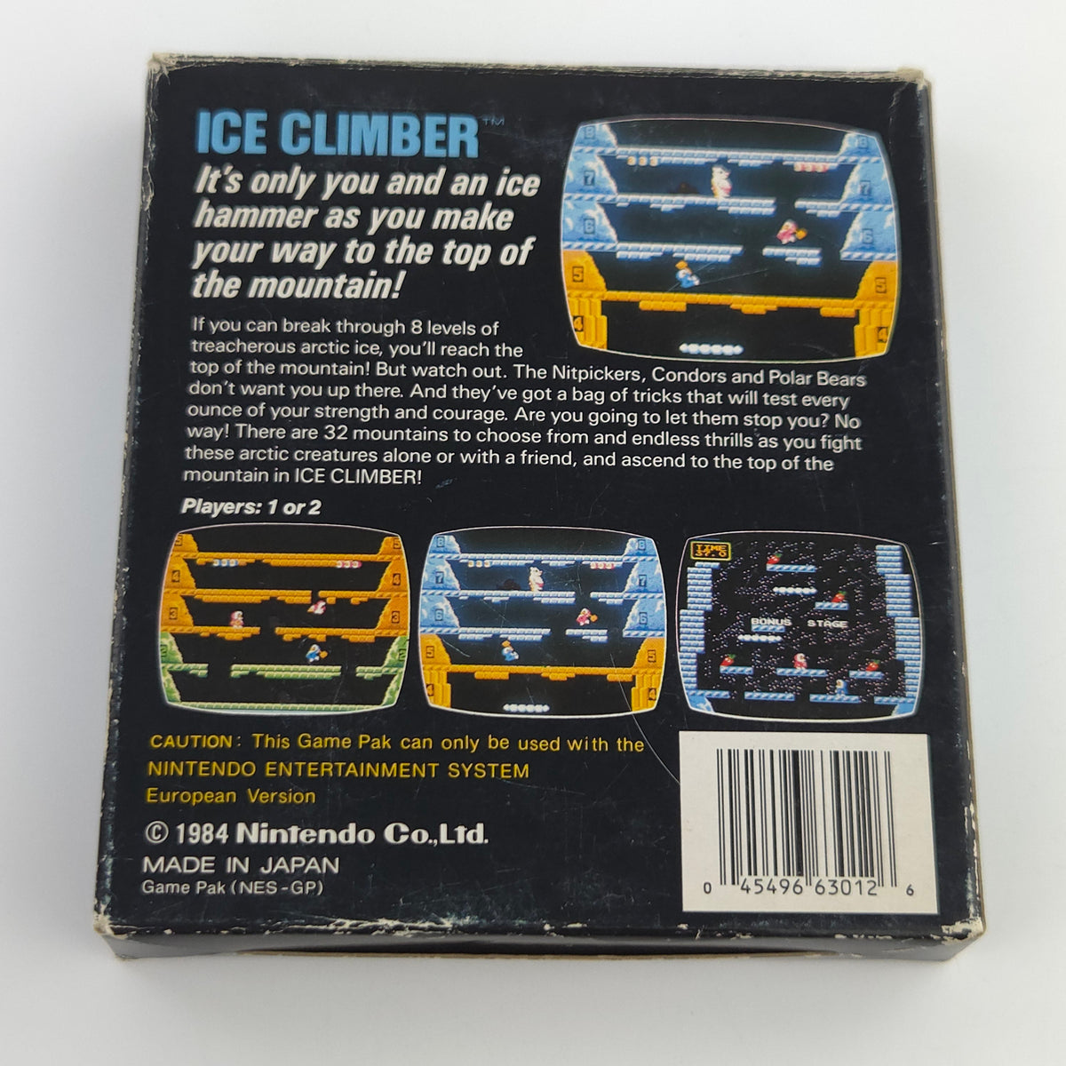 NES Spiel Ice Climber Bienengräber OVP PAL EEC Klassiker