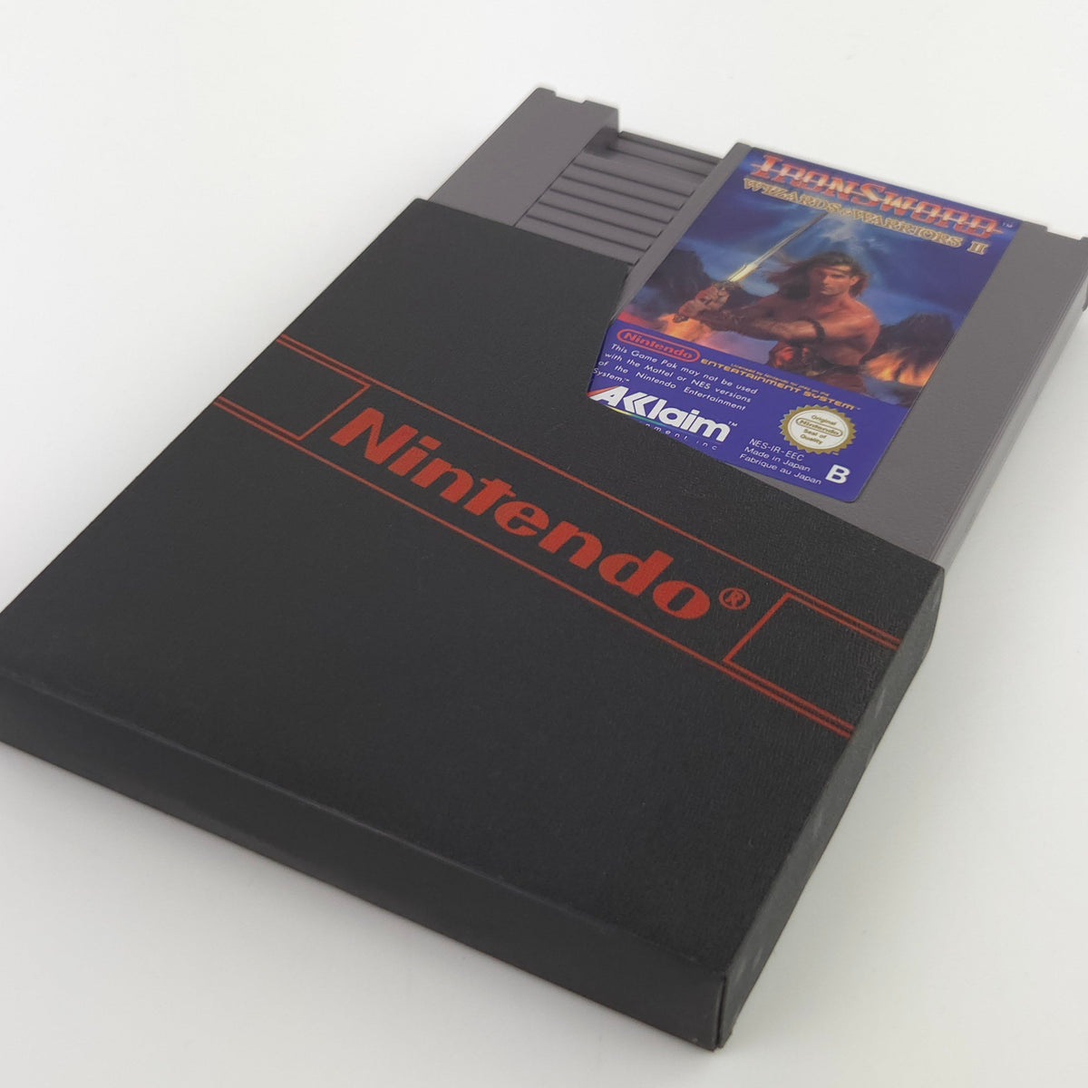 Nintendo NES Spiel Ironsword Wizards Warriors Schuber PAL