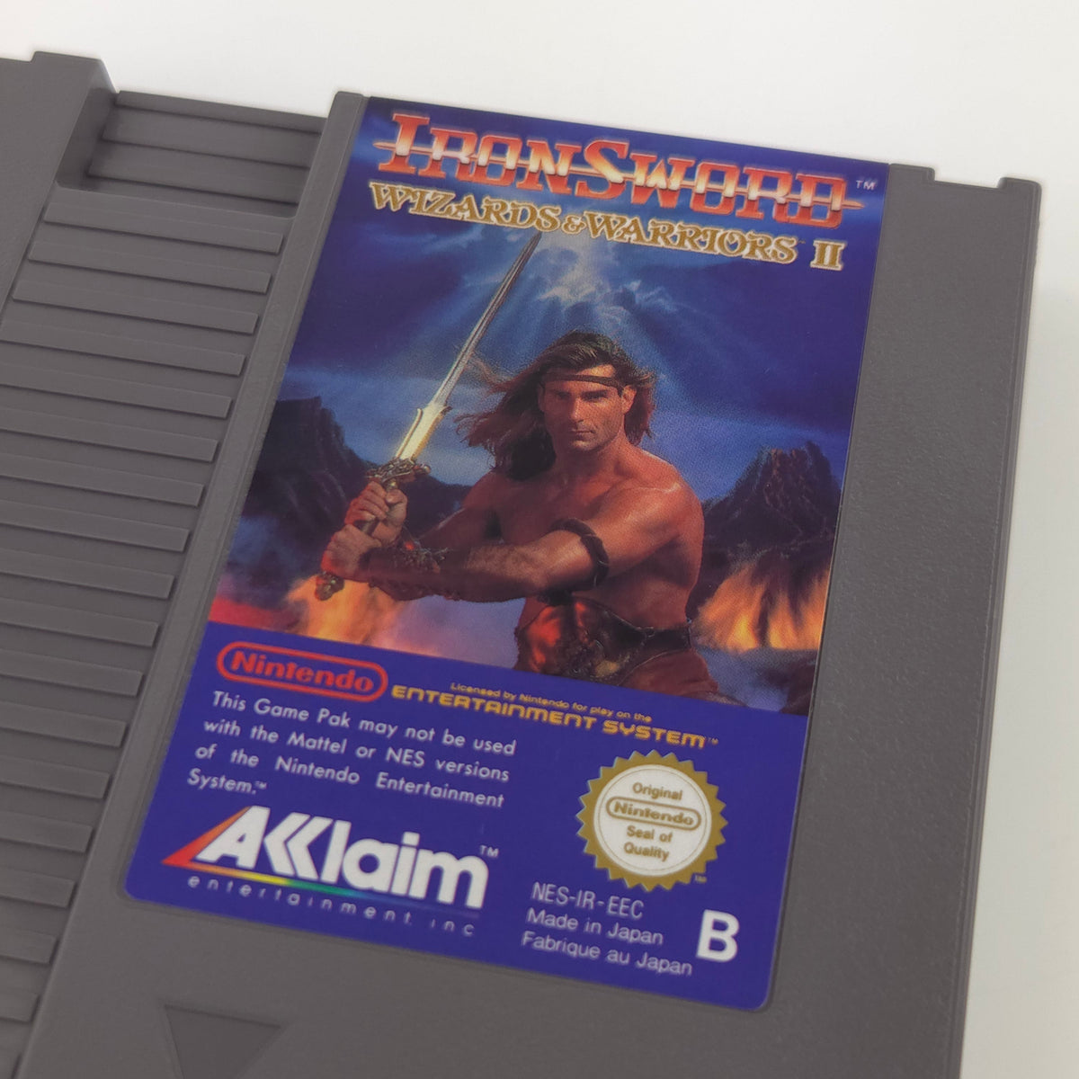 Nintendo NES Spiel Ironsword Wizards Warriors Schuber PAL