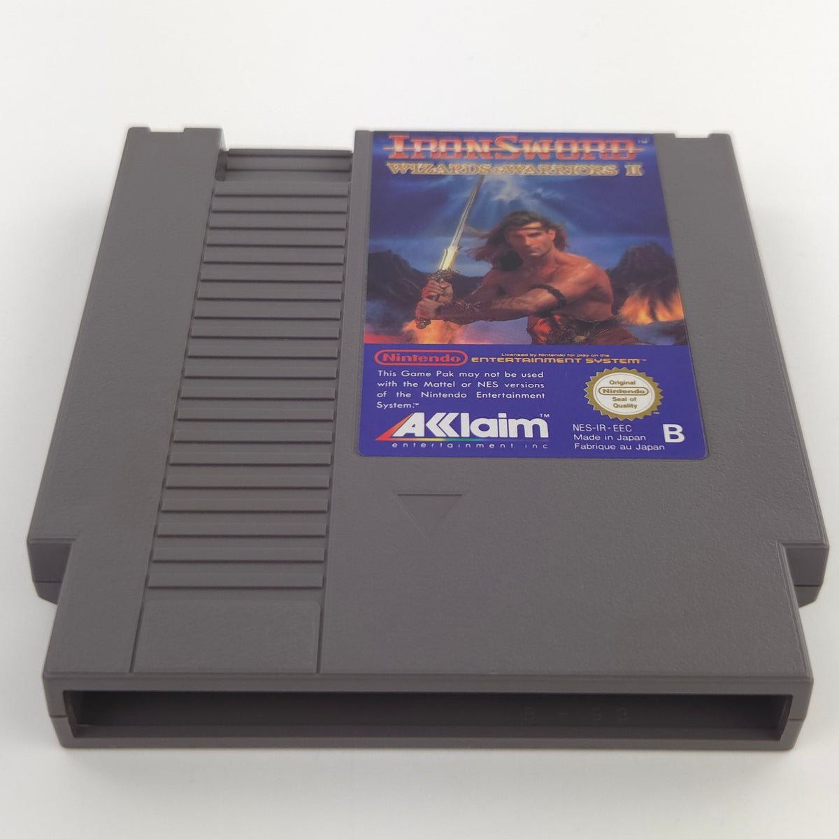 Nintendo NES Spiel Ironsword Wizards Warriors Schuber PAL